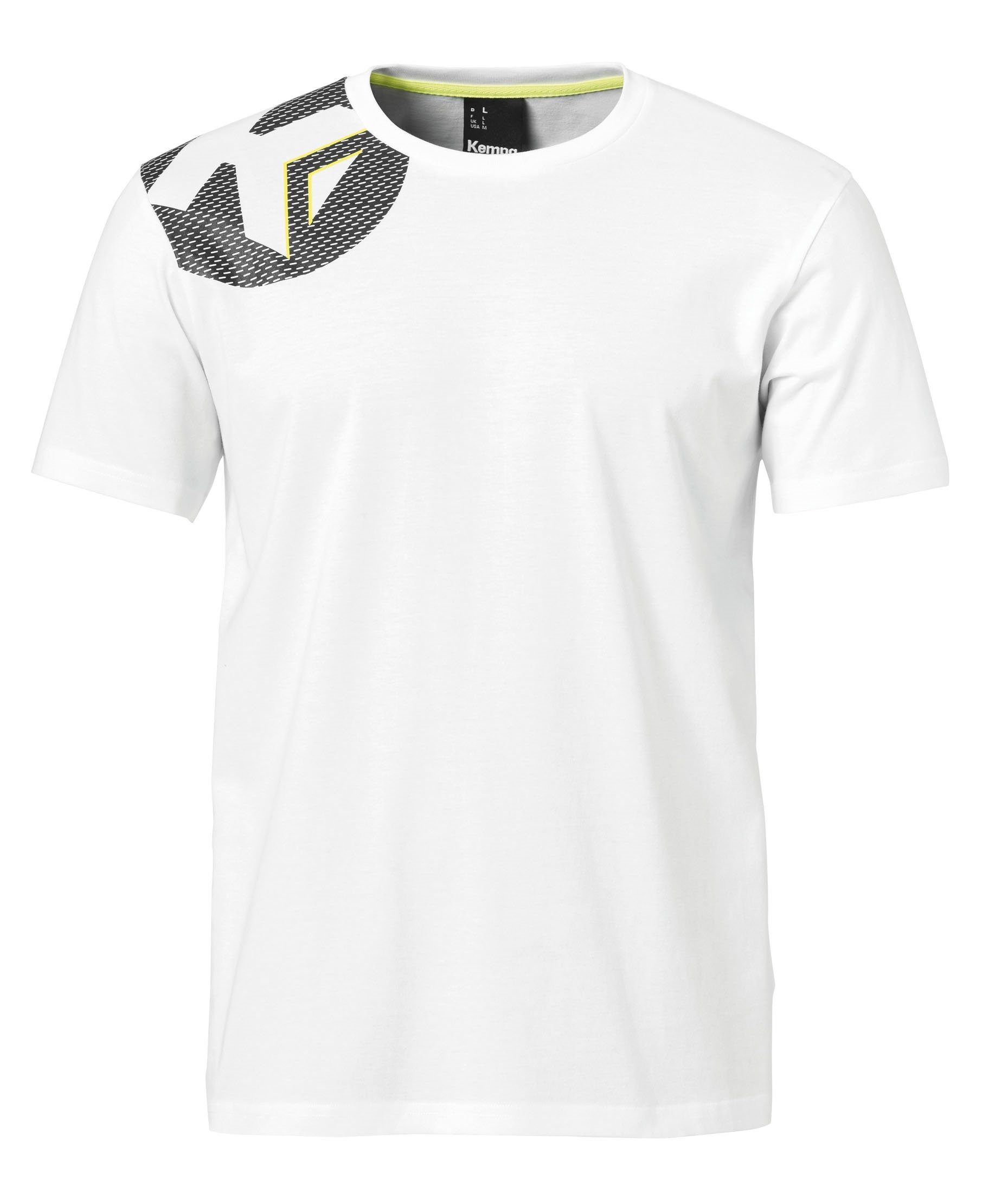 Kempa T-Shirt Core 2.0 Basic (100% Baumwolle) weiss Herren