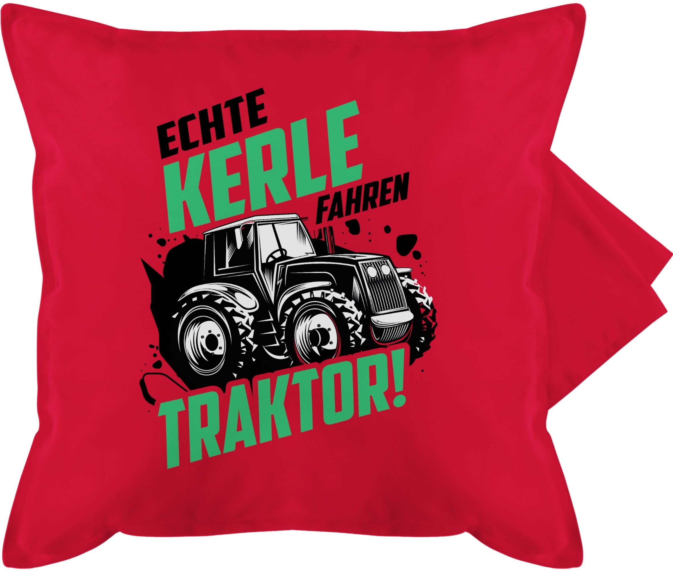 Kissenbezüge Echte Kerle fahren Hobby Geschenk, (1 Stück), Trecker Shirtracer Landwirt Deko-Kissen Bauer Traktor