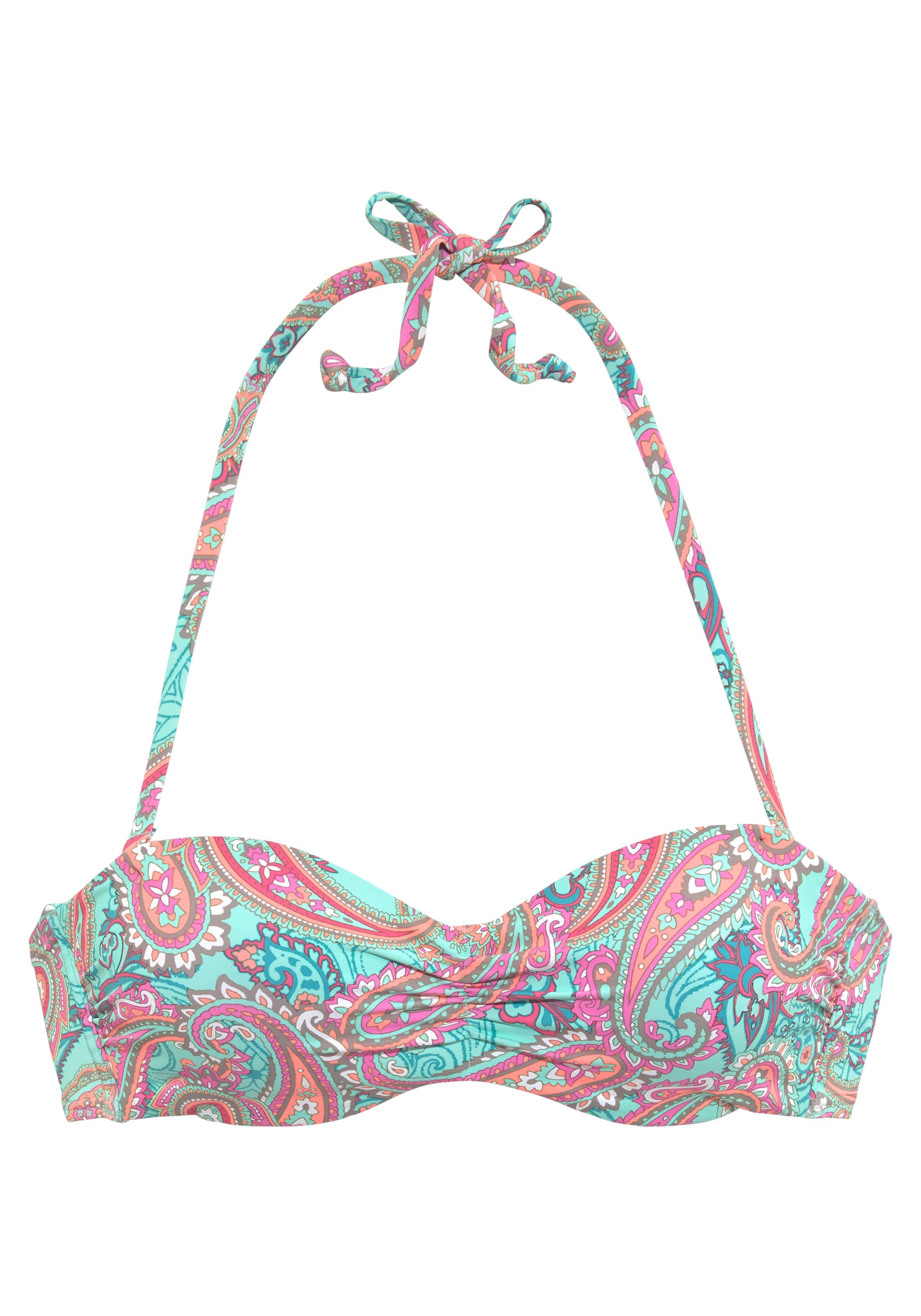 Venice Beach Bügel-Bandeau-Bikini-Top Paislee, bedruckt, wattierte günstig online kaufen