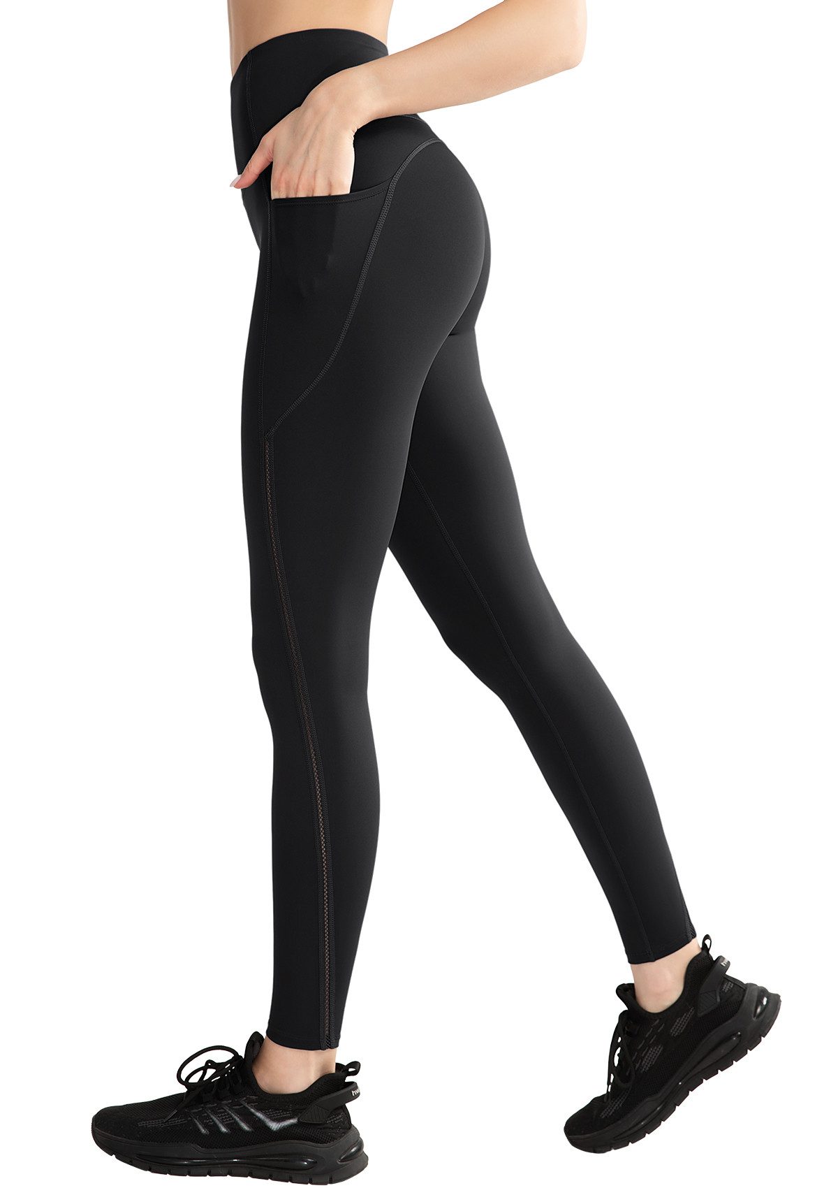 Yvette Leggings Damen Sporthose mit Taschen Atmungsaktiv, E110738A19 günstig online kaufen