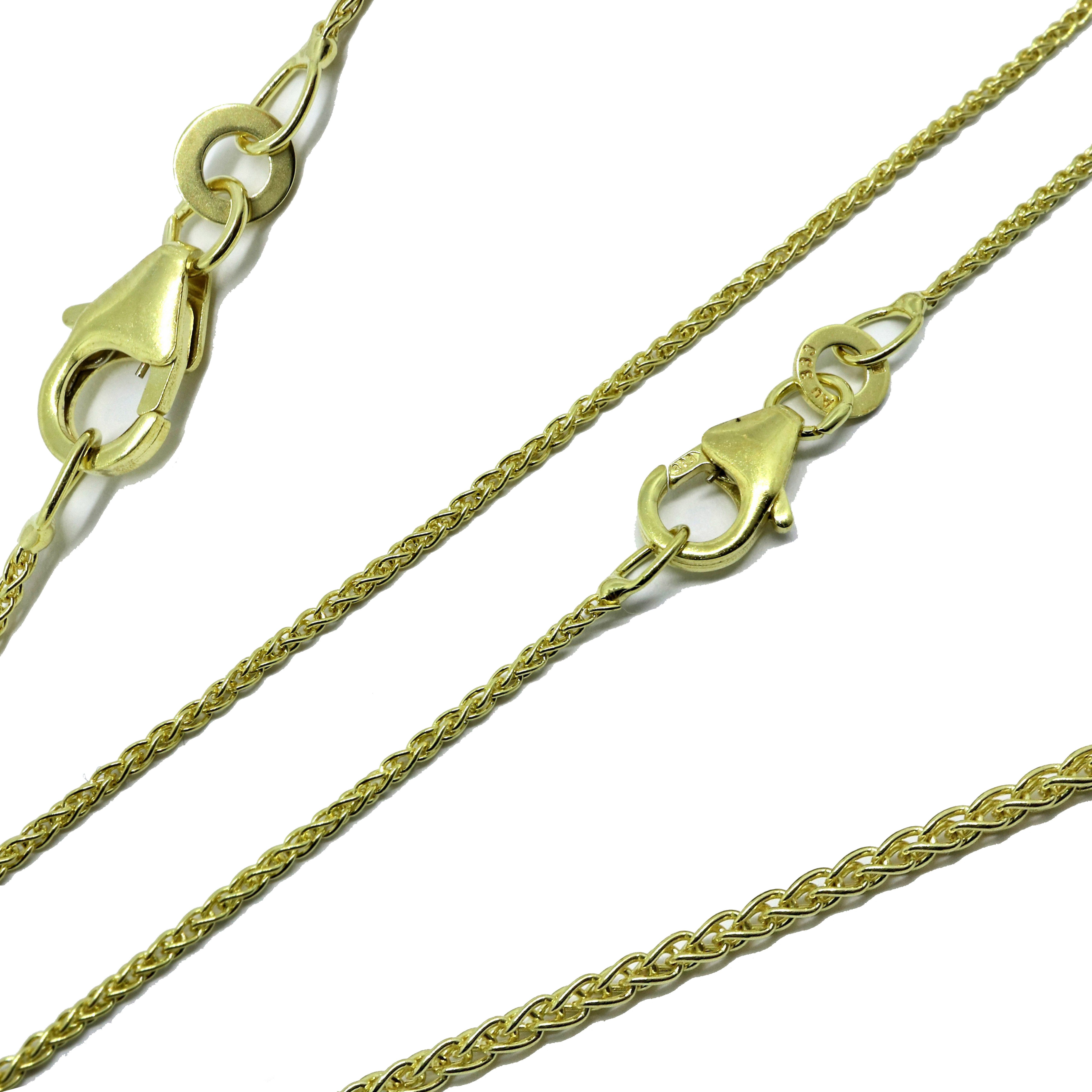 Collier Zopfkette 333 8Karat Gold 1,10mm 45cm hochwertige edle Halskette