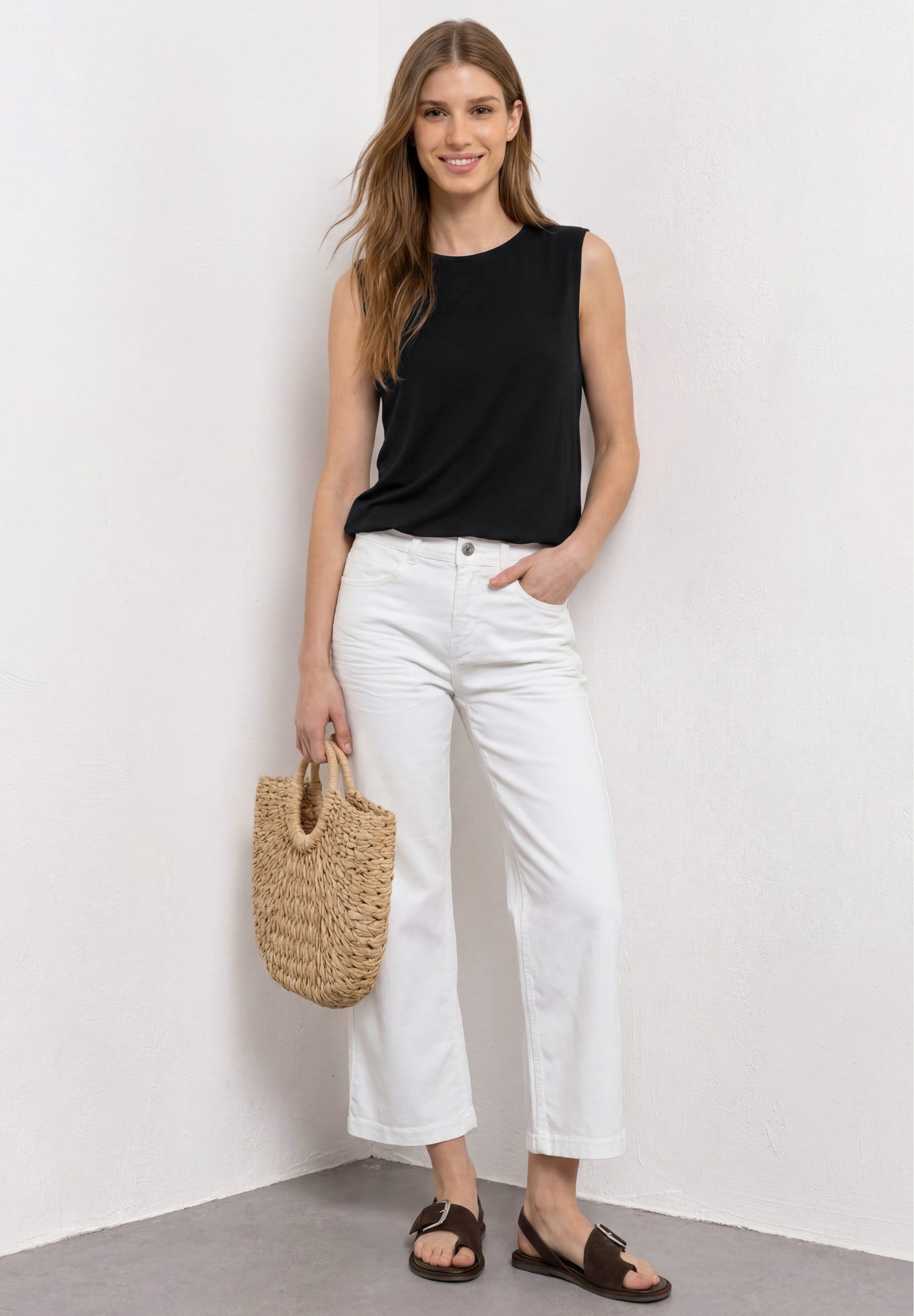 STREET ONE Shirttop aus stretchigem Viskosematerial