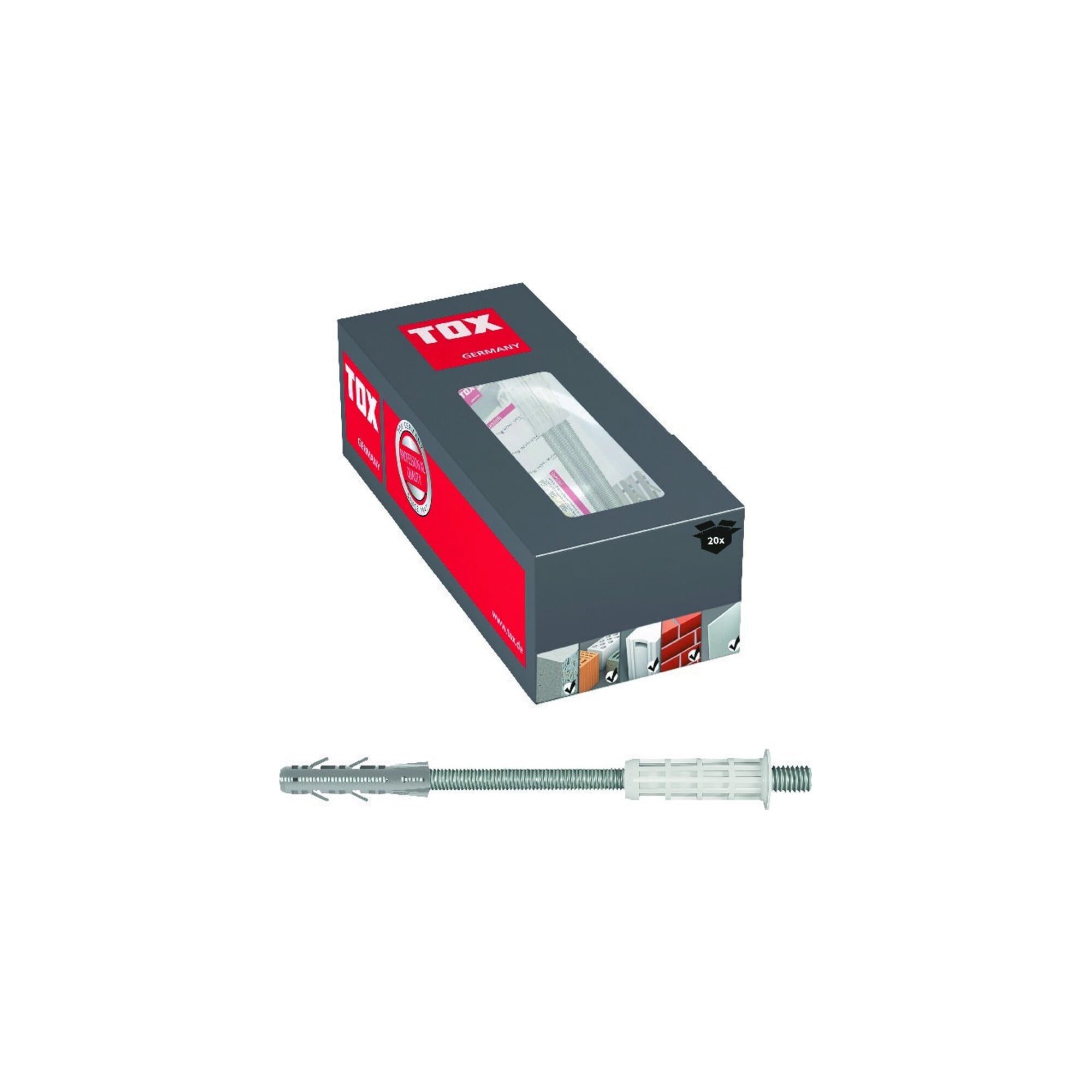 Tox Bolzenanker TOX Abstandsmont.-System Thermo Proof Mini M8x200 Großpack KT 20 Stk