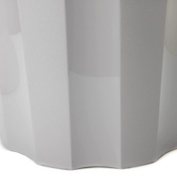 Centi Mülleimer 3er Set Maxi-Tonne mit Deckel 40 L, Mülleimer mit Deckel, und Tragegriffen, Farbe:Pastellgrau,Pastellsand,Pastellgrün