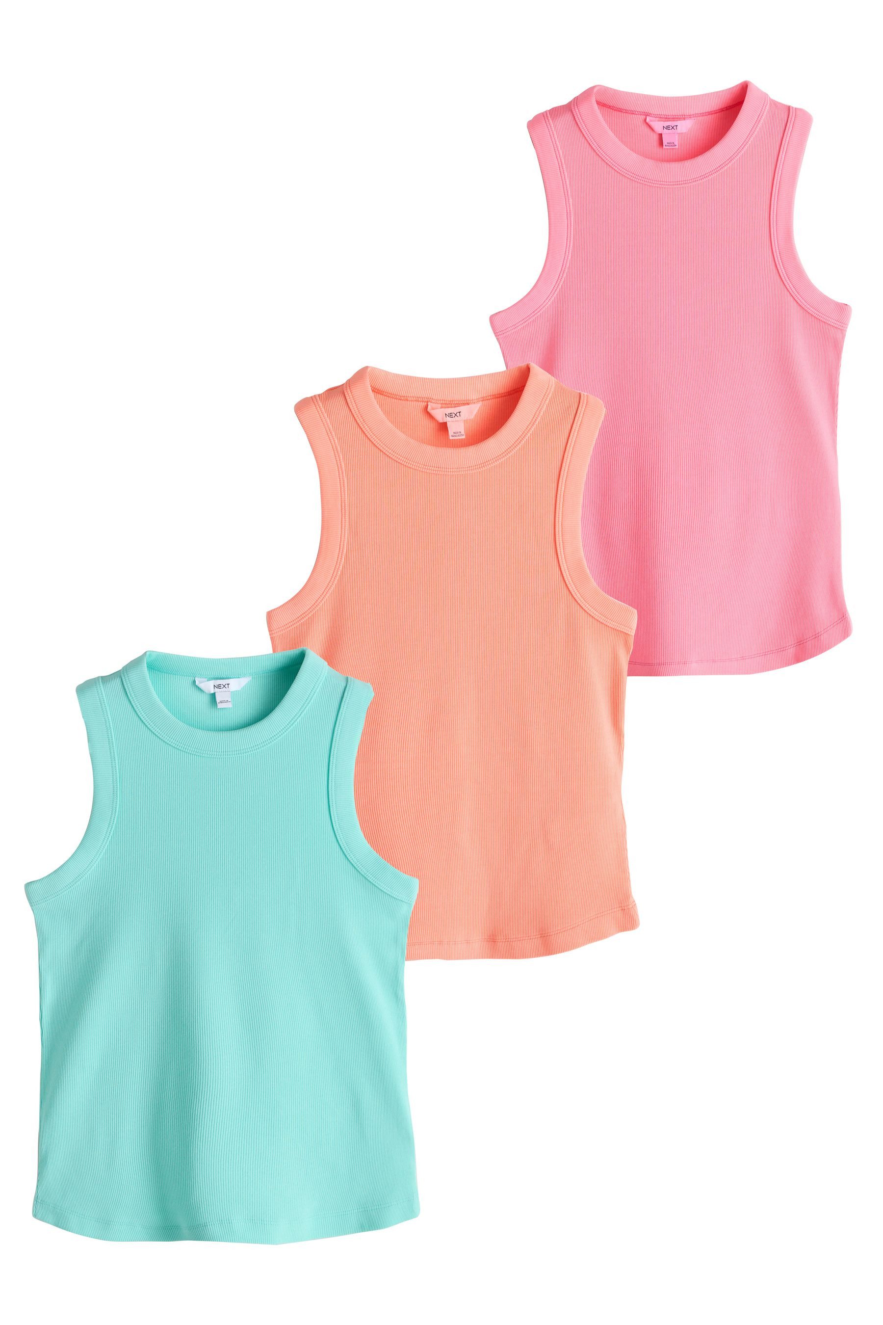 Next Trägertop Geripptes Trägertop mit Ringerrücken (3-tlg)