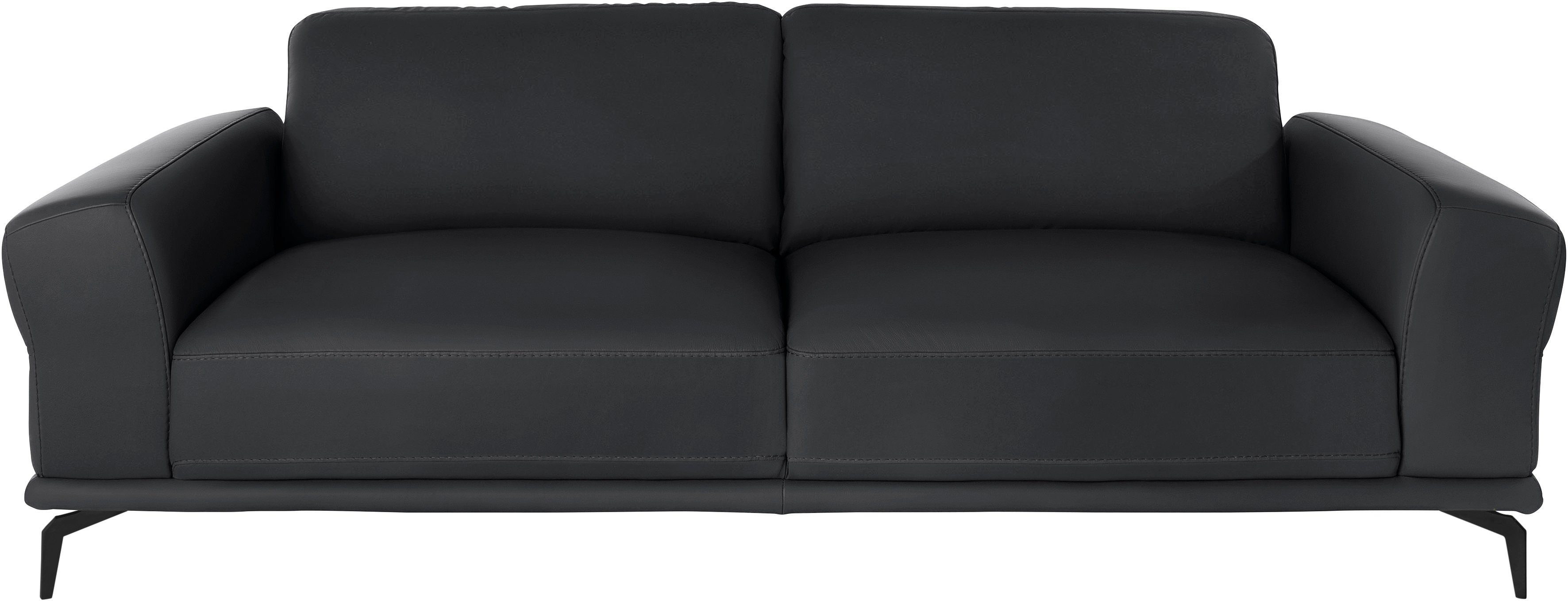 W.SCHILLIG 2,5-Sitzer montanaa, mit Metallfüßen in Schwarz pulverbeschichtet, Breite 232 cm