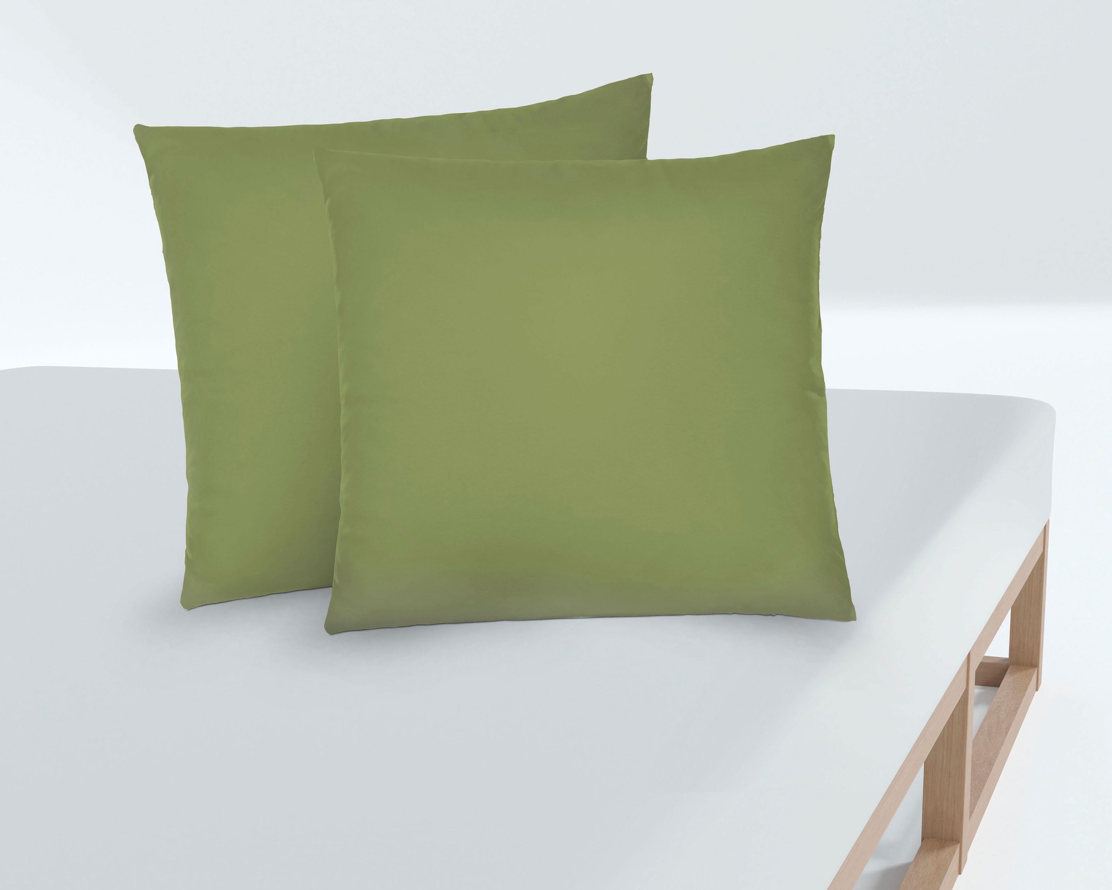 Biberna Kissenbezug Michi Feinjersey mit Reißverschluss, (2 Stück), verschi günstig online kaufen