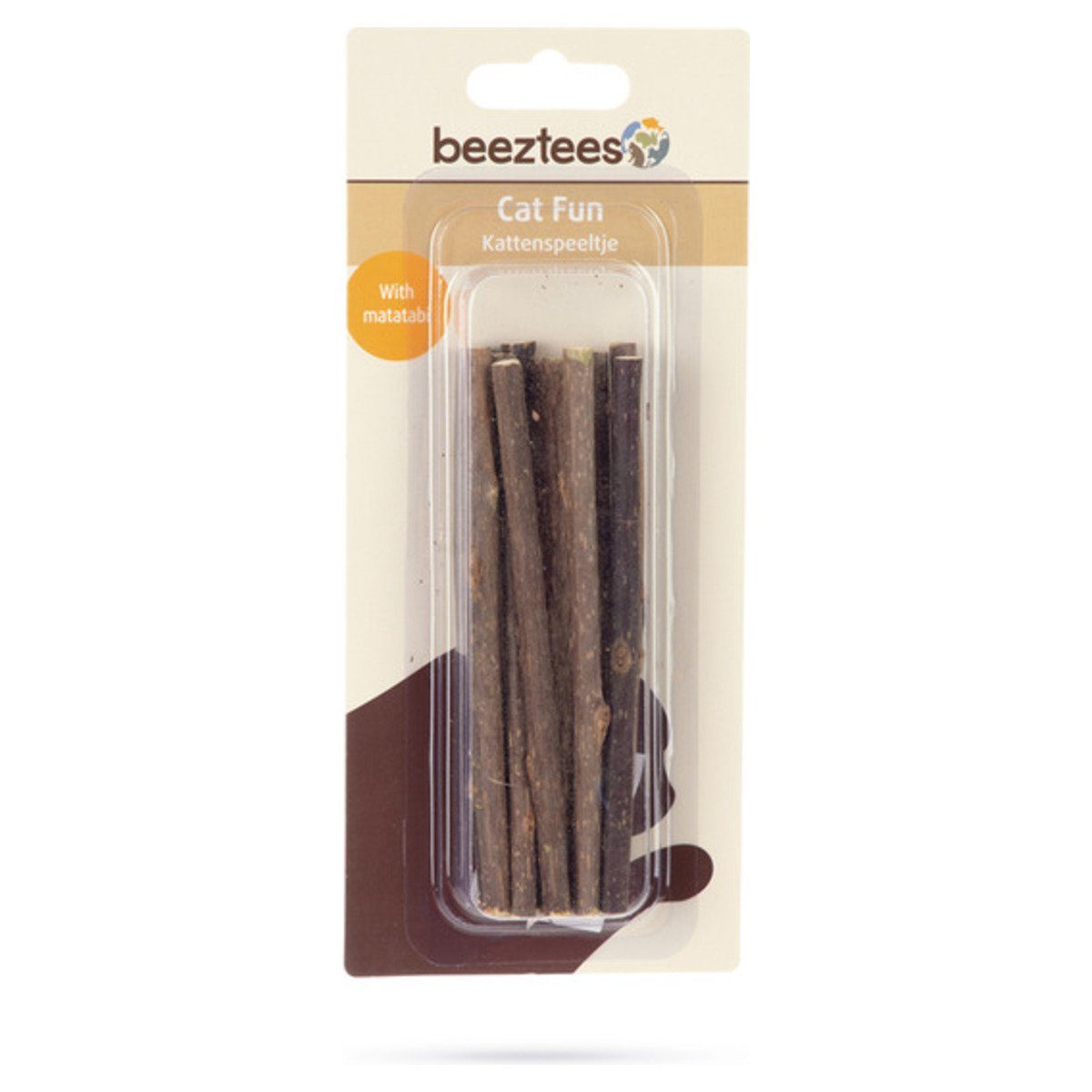 Beeztees Tier-Beschäftigungsspielzeug Matatabi Sticks Katzenspielzeug natur - 10 Stück