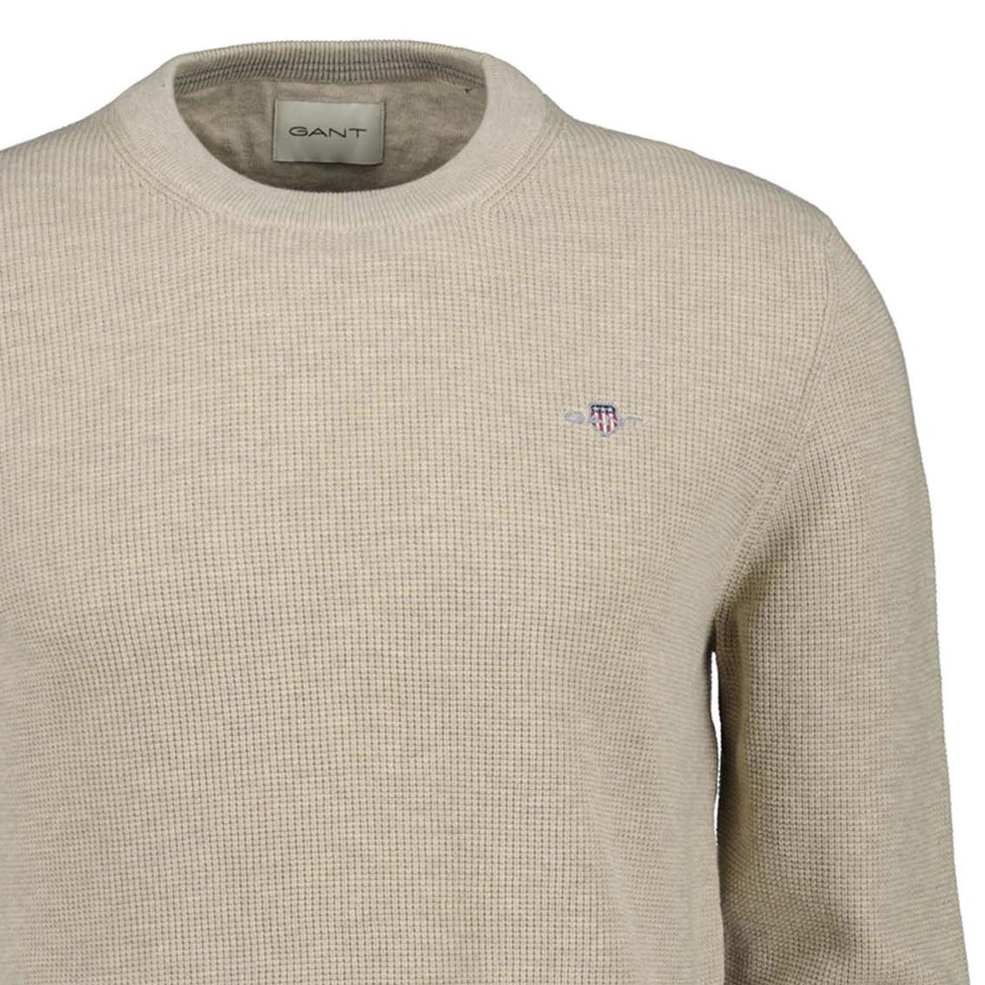 Gant Sweatshirt Herren Strickpullover 1er Pack Baumwolle (Packung, 1er Pack)
