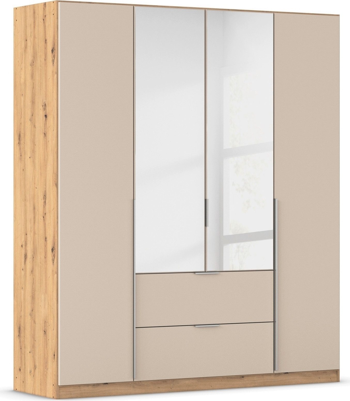 Drehtürenschrank Kleiderschrank Schrank Garderobe AGORDO mit Dekor- oder Hochglanzfront