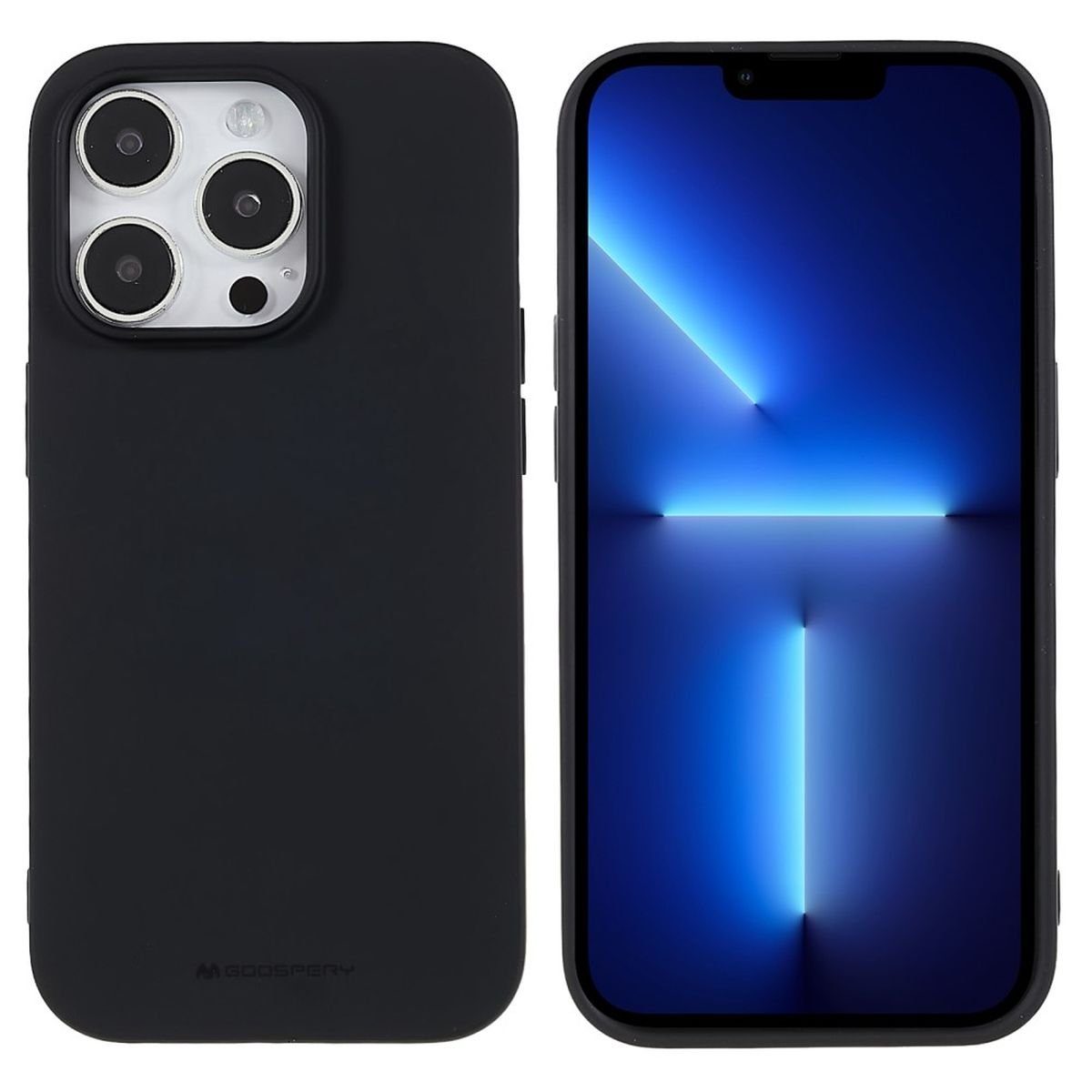 CoverKingz Handyhülle Hülle für Apple iPhone 14 Pro Handyhülle Silikon Case Cover Bumper 15,54 cm (6,12 Zoll), Schutzhülle Handyhülle Silikoncover Softcase farbig