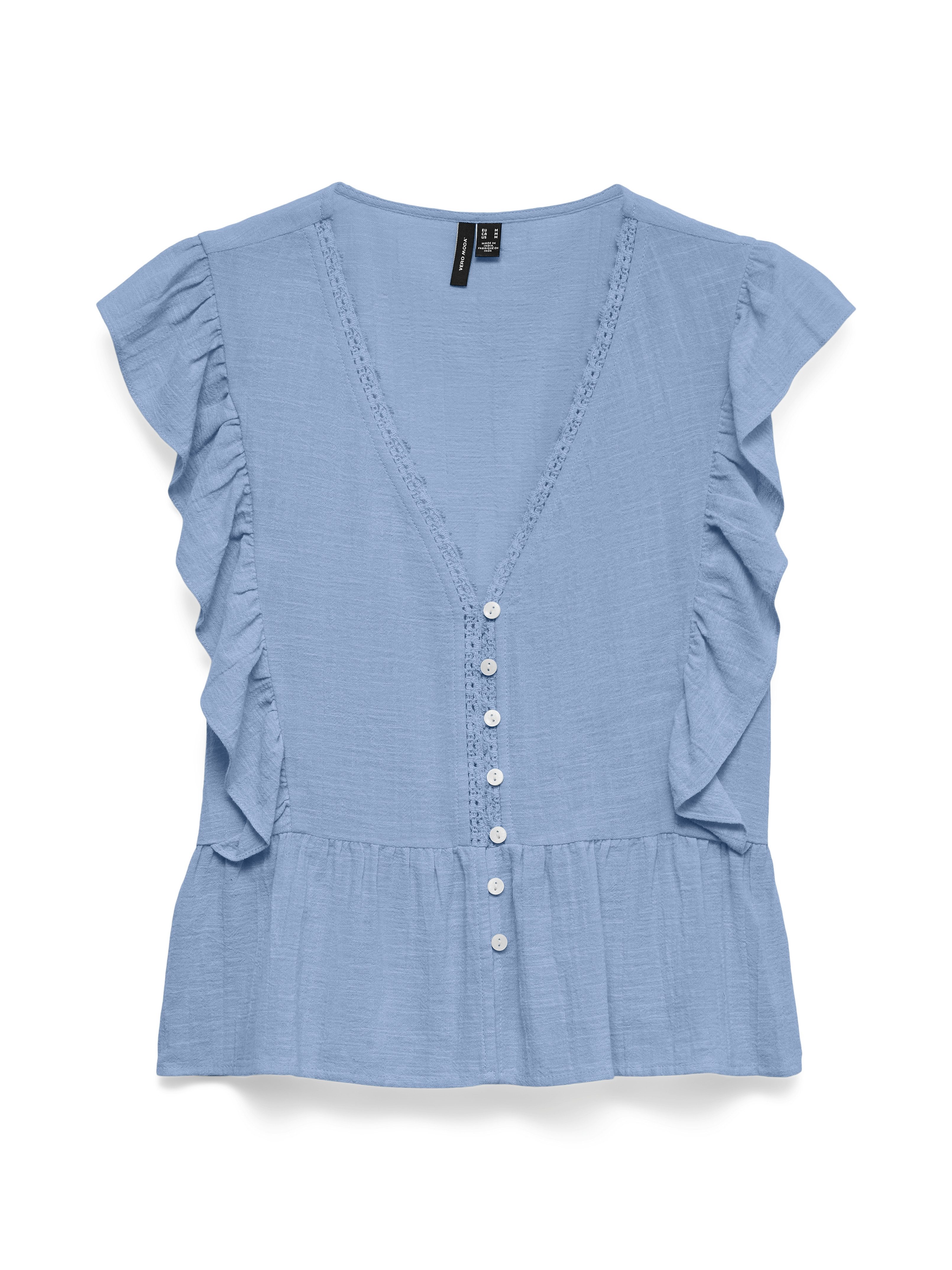Rüschenbluse VMVIDO SL TAPE TOP WVN