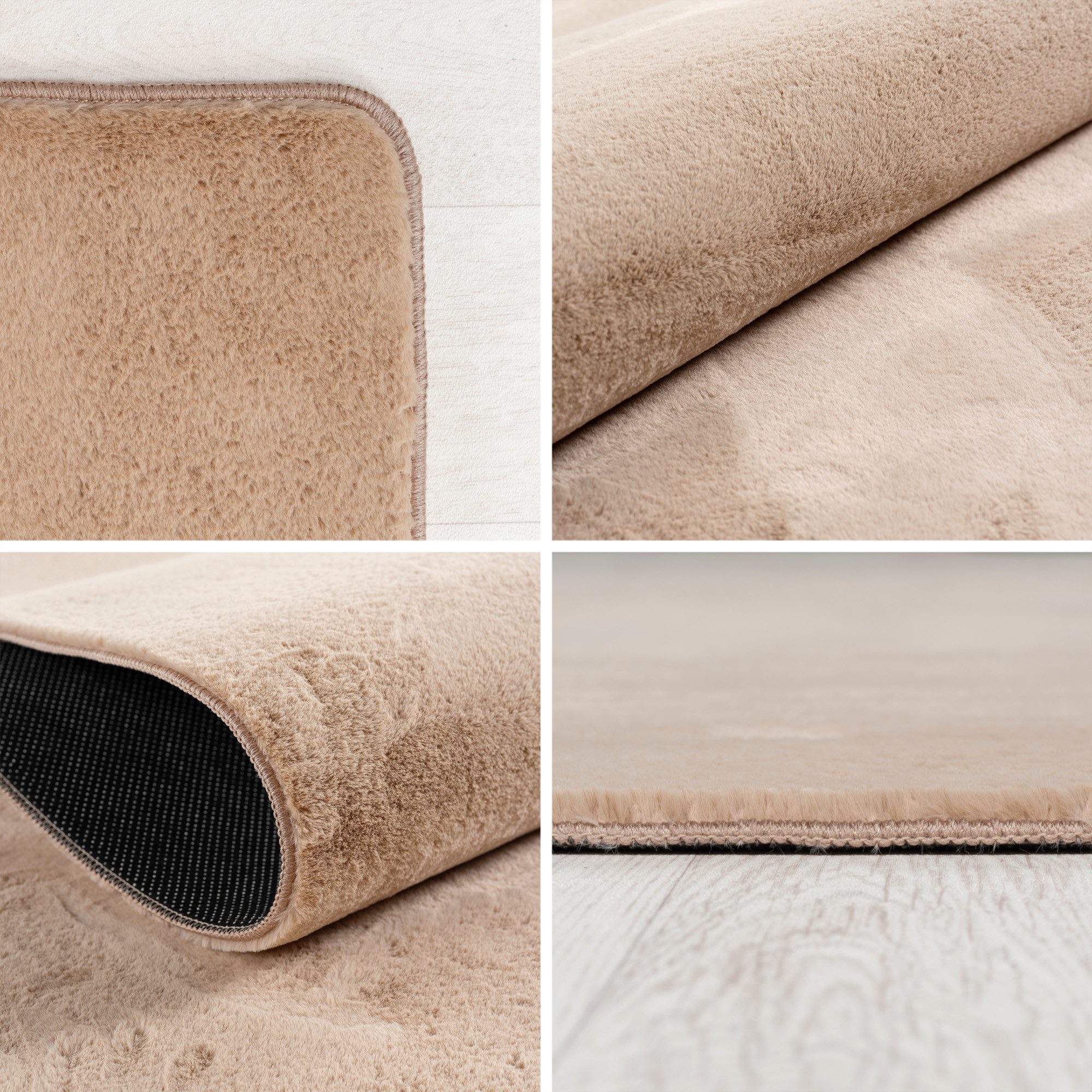 Carpettex Veloursteppich Unicolor - Einfarbig, Rund, Höhe: 11 mm, Perfekt g günstig online kaufen