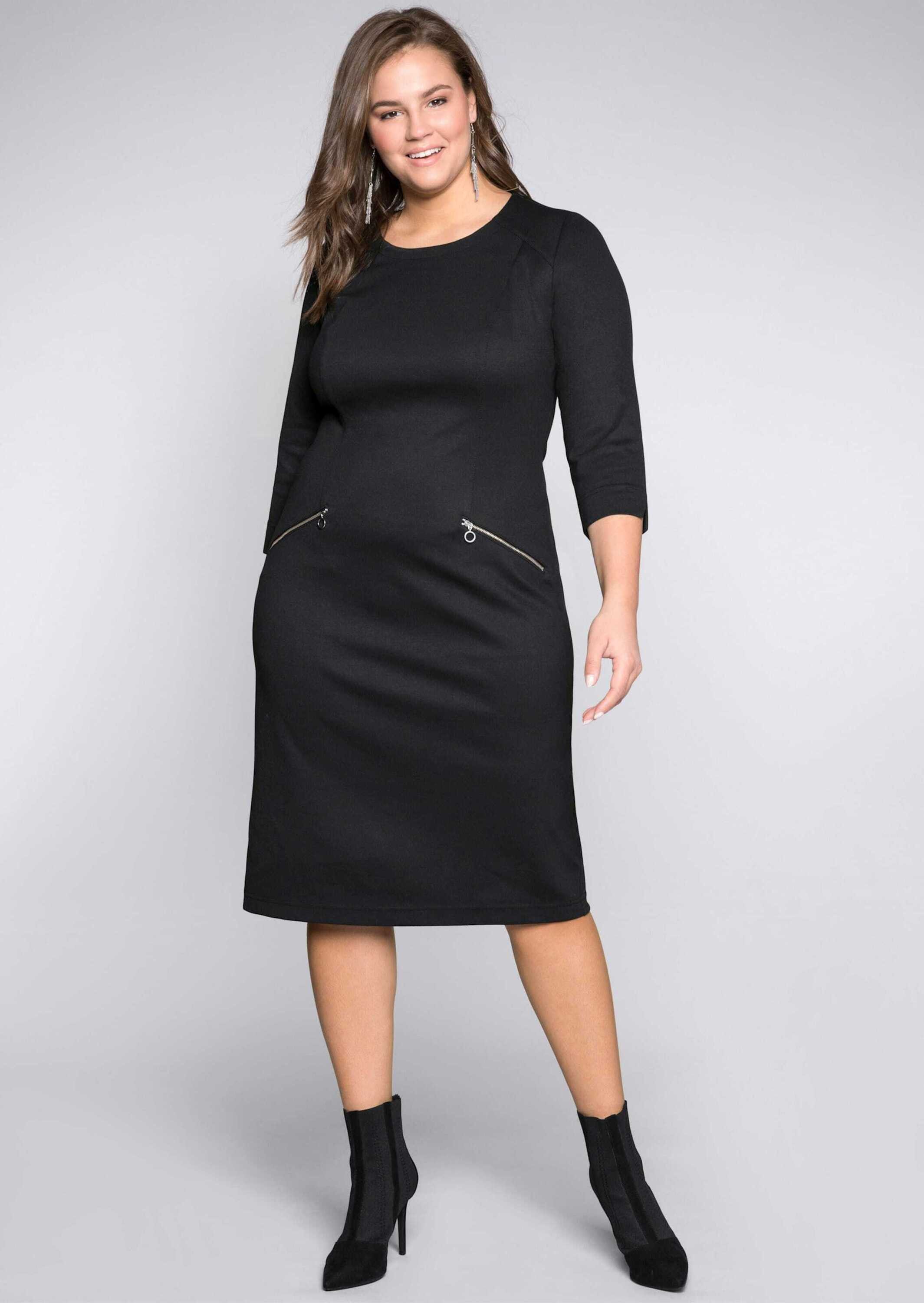 Jerseykleid Etuikleid 3/4-Arm