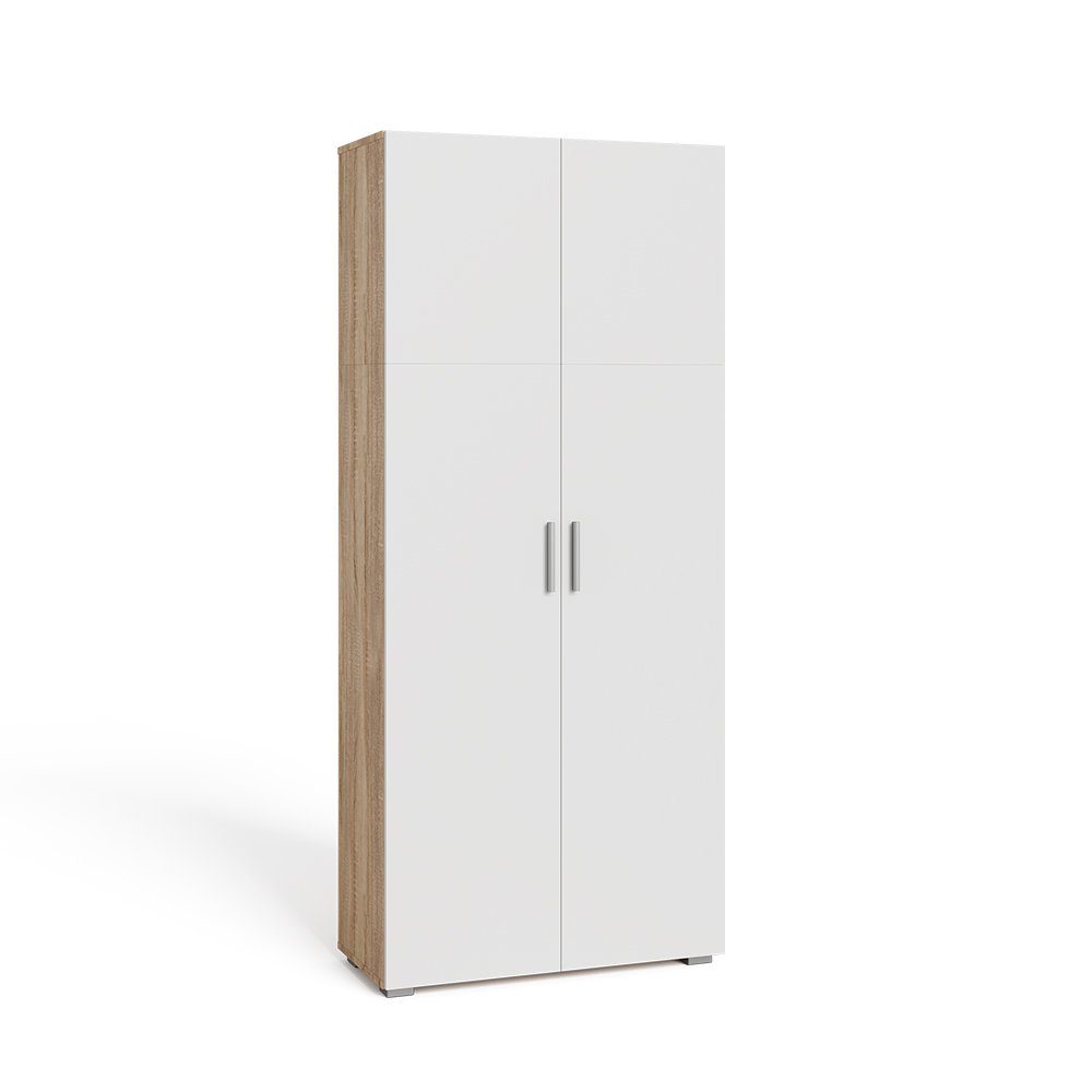 Vicco Aktenschrank Ingo, Weiß/Sonoma, 80 x günstig online kaufen