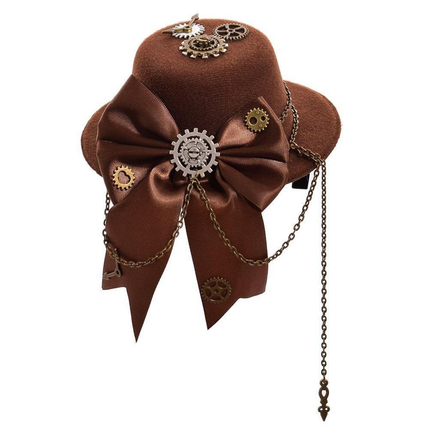 LuxusKollektion Zylinder Steampunk Zylinder Hut mit Goggles (1-St)
