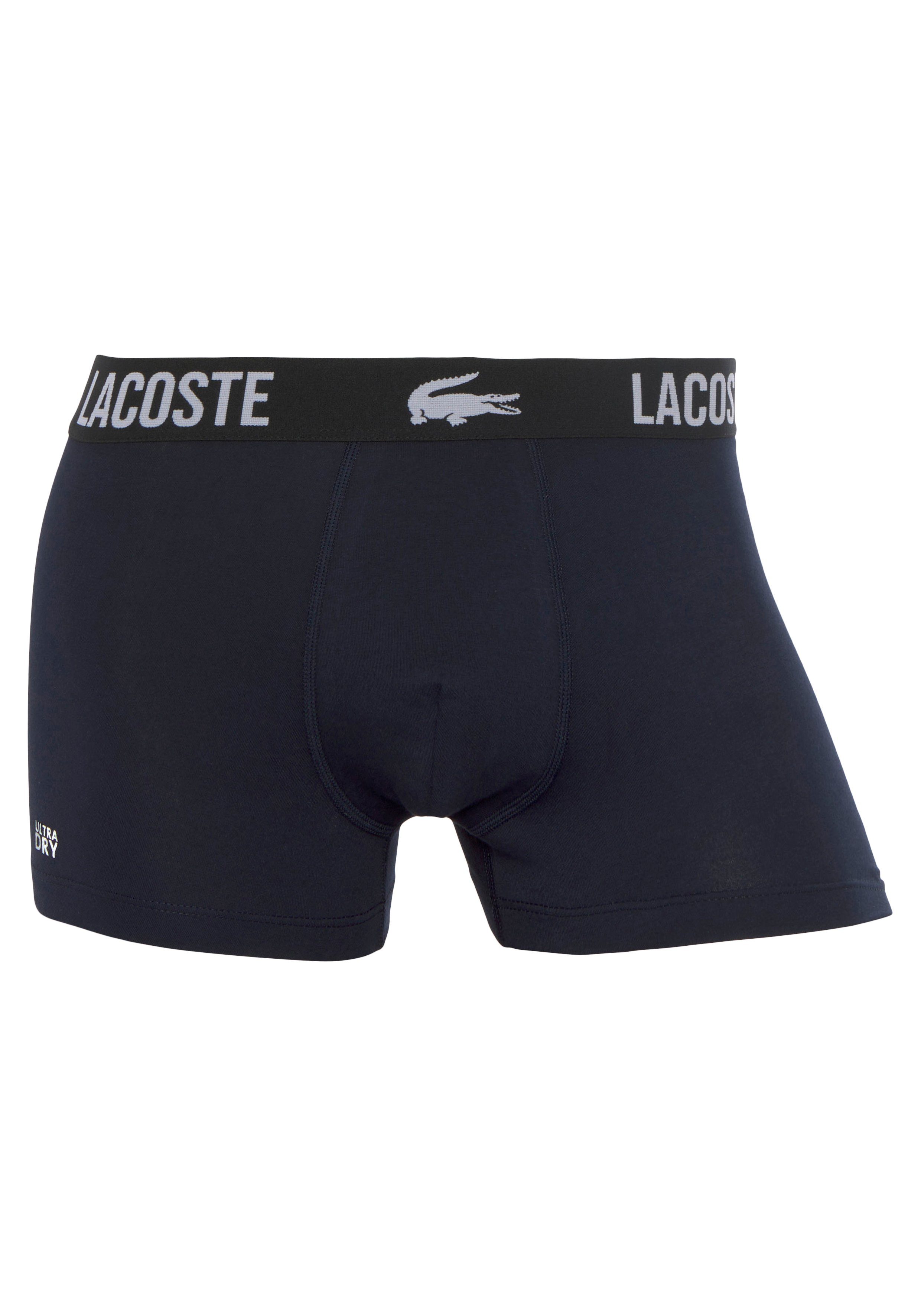 Boxershorts marine (Packung, Premium Stretch-Baumwolle blau Herren 3er-Pack hellblau Lacoste Trunk 3er-Pack) eng im aus Lacoste