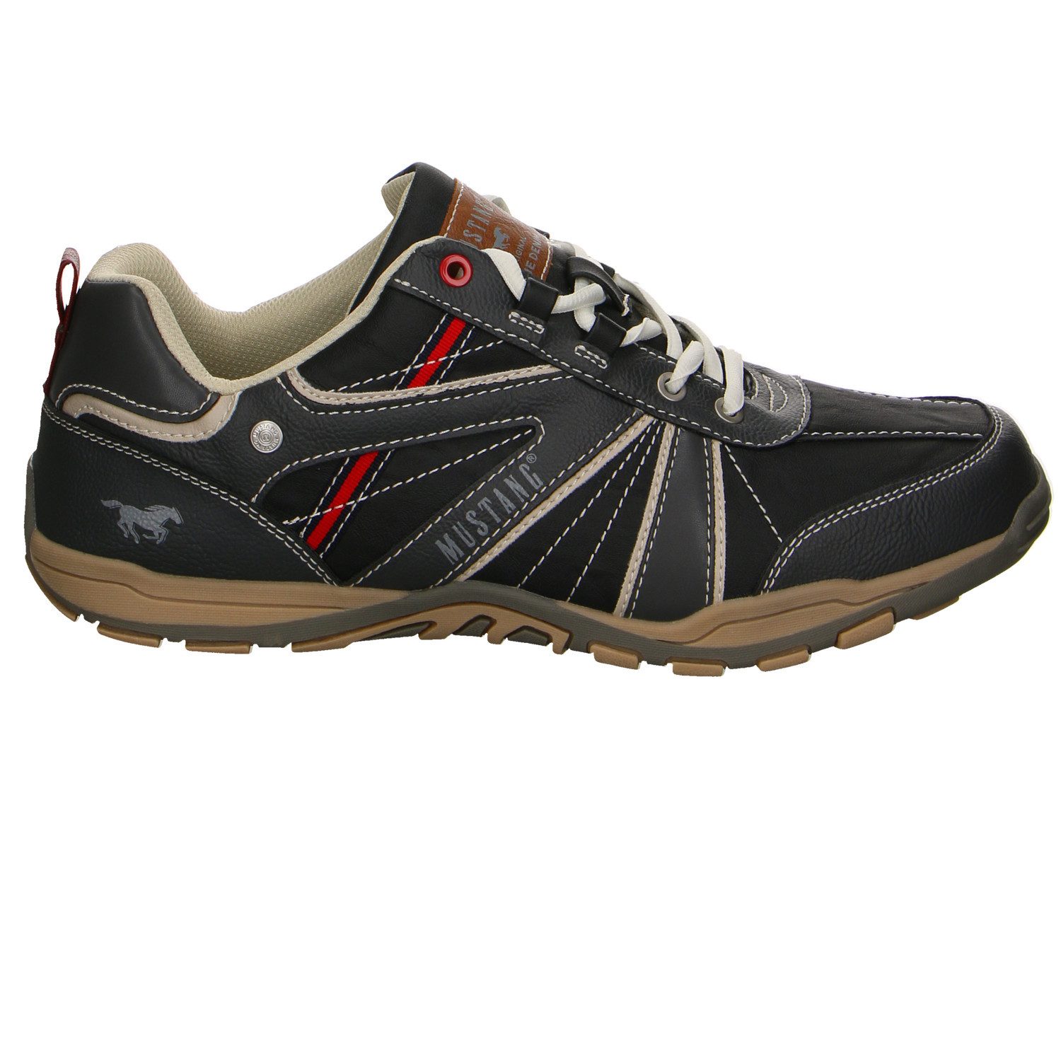 Mustang Shoes Mustang Synthetik Schnürschuhe grau Schnürschuh