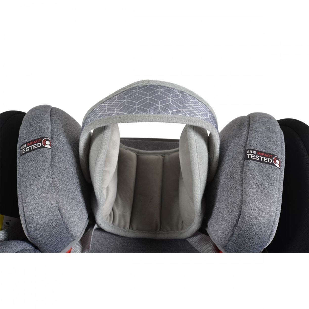 Cangaroo Babykissen Kindersitz-Kopfstütze Shelter, Polyester, waschbar, Kopfgurt, Auto, leicht zu reinigen, für unterwegs