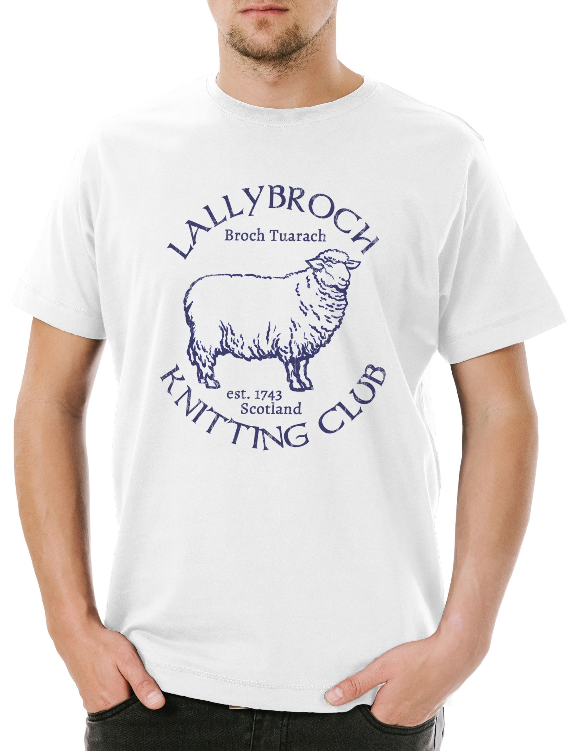 Urban Backwoods Print-Shirt Lallybroch Knitting Club Herren T-Shirt Battle Bannockburn 1314 (1-tlg) William Wallace Schottland Scotland