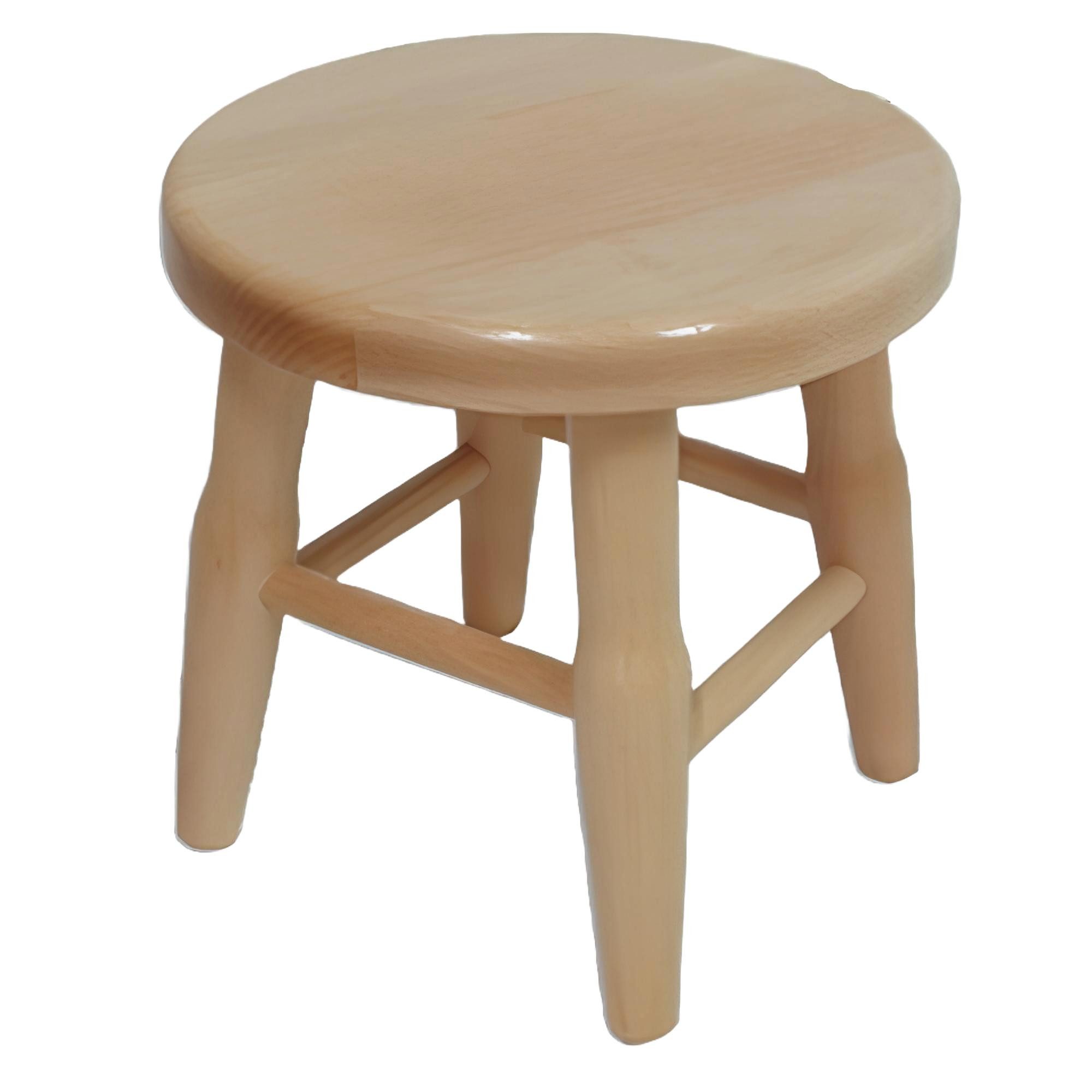 Xlmoebel Hocker Neuer handgefertigter Massivholz-Hocker aus Kiefer in rustikalem Stil. (Hocker), Hergestellt in Europa