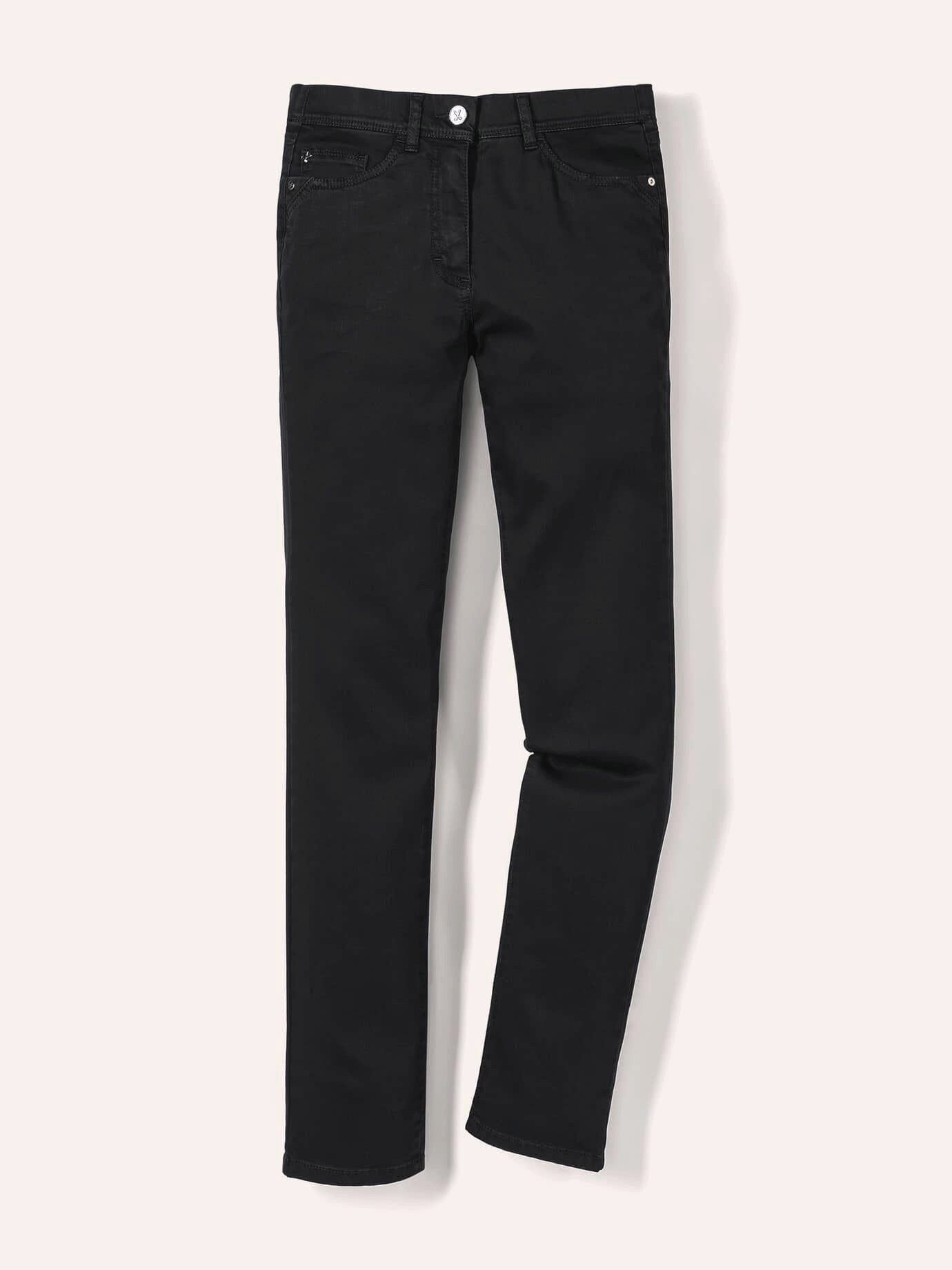 Walbusch Stretch-Jeans Damen Yoga-Jeans Ultrastretch Feminine F. Feminine Fit Kurz Lang Stretch-Jeans: Powerstretch-Denim, Flex-Bund, supersoft, pflegeleicht