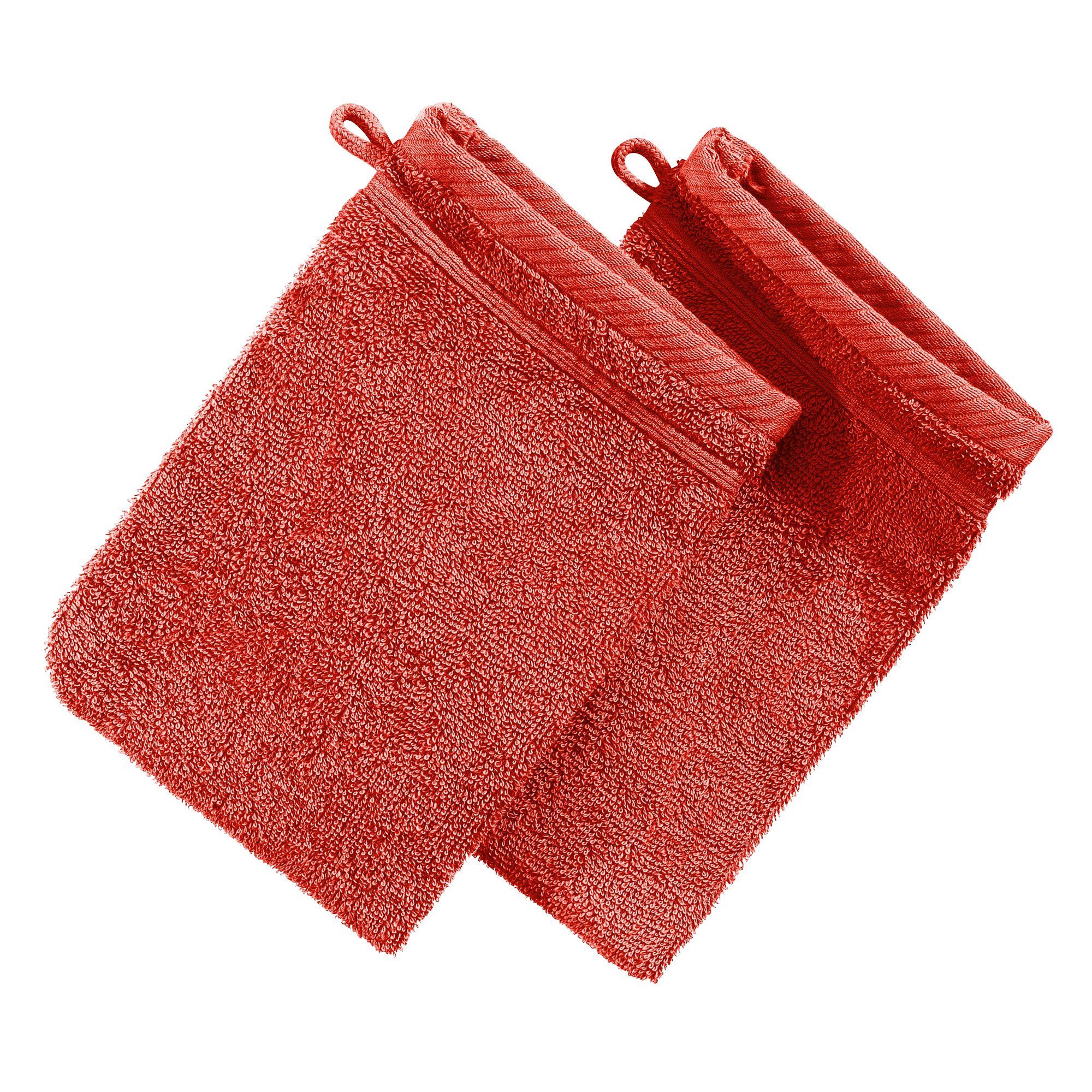 Erwin Müller Waschhandschuh Waschhandschuh "Heidelberg" 2er-Pack, Frottier, Walk-Frottier Uni