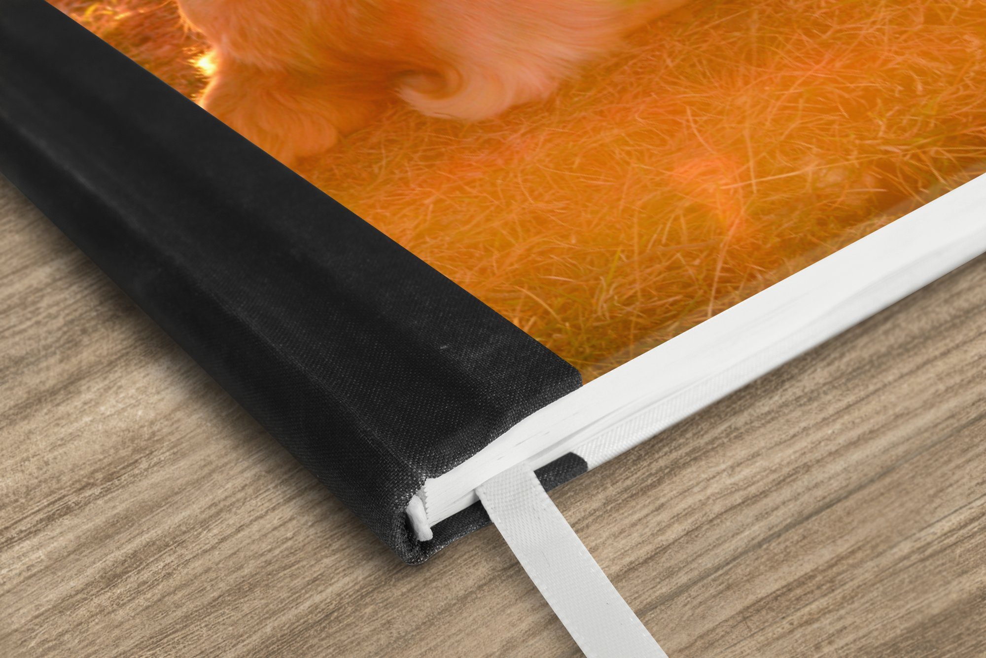 Thumbnail - MuchoWow Notizbuch Sonnenstrahlen glänzen über einem Golden Retriever, Notebook, Notizblock a5, Tagebuch, Journal Linier...