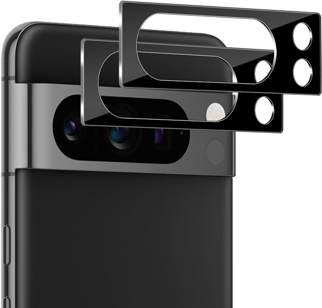 MSM Displayschutzglas 2X Schutzglas (Display + Kamera) für Google Pixel 8 Pro Panzerfolie – Bild 4 von 5
