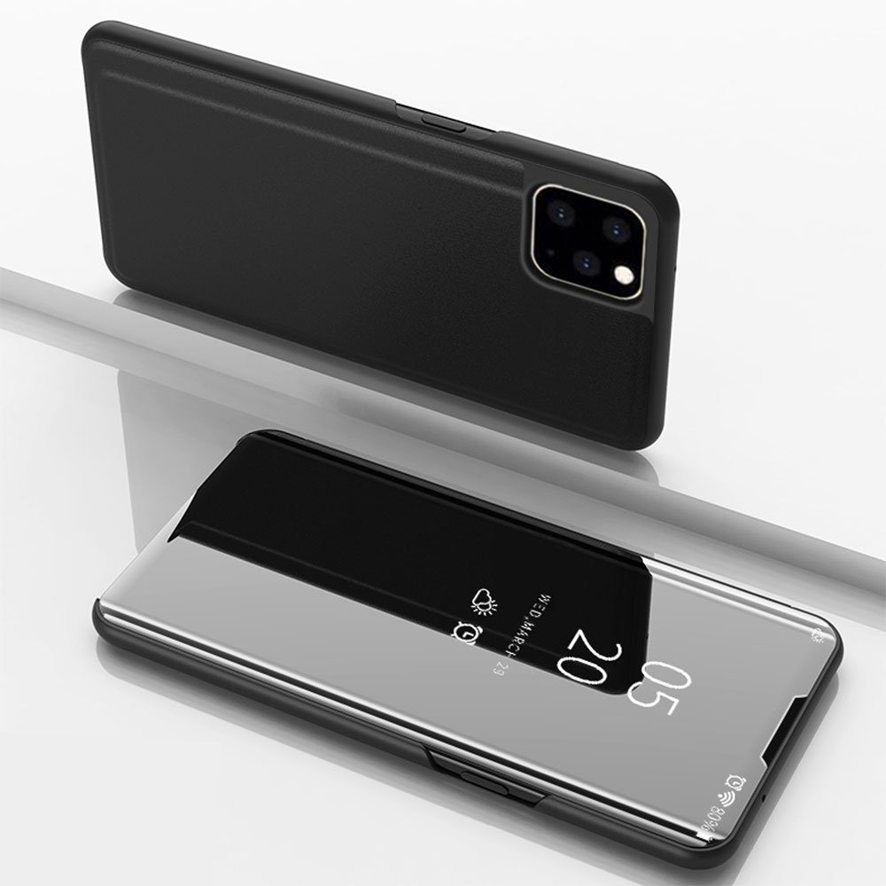 FITSU Handyhülle Spiegel Hülle für iPhone 11 Pro Handytasche, Schlanke Klapphülle, elegantes Flipcase, Handyhülle mit Standfunktion