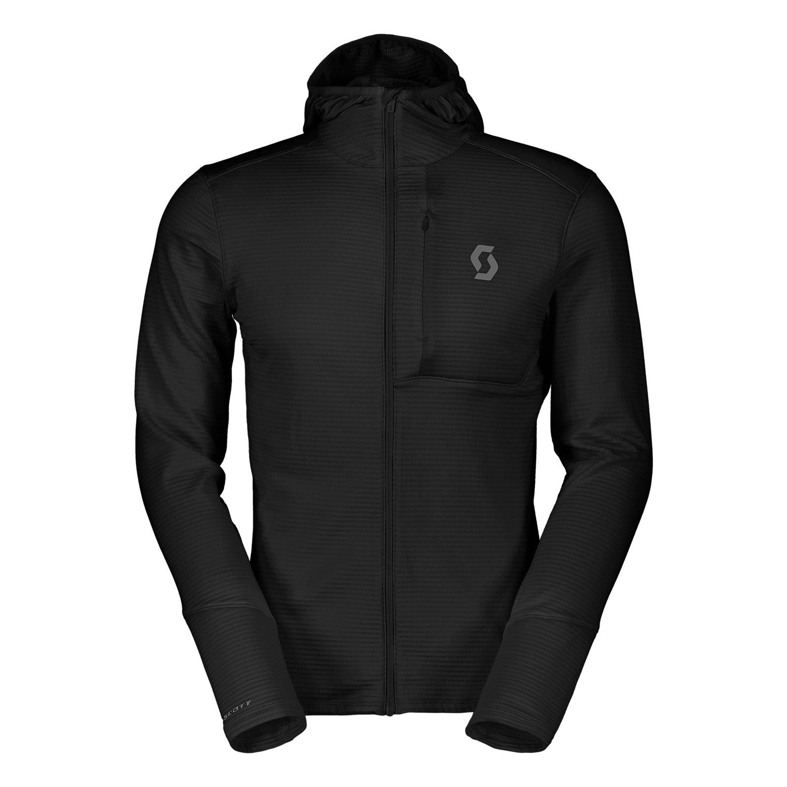 Scott Sweatjacke Hoody M's Defined Light mit Markenlogo auf der linken Brust