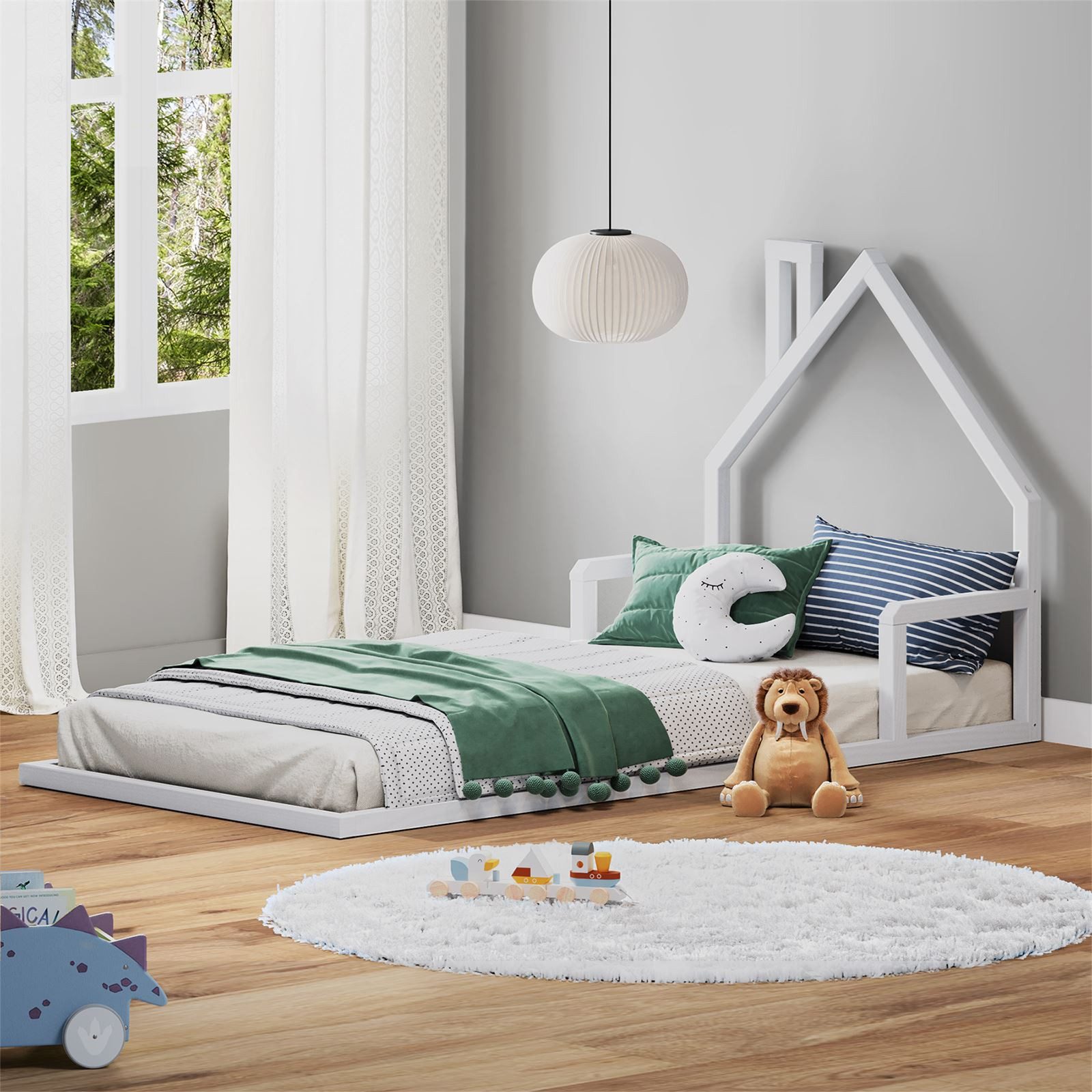 IDIMEX Kinderbett ELOA, Bodenbett Kinderbett 90x200 günstig online kaufen