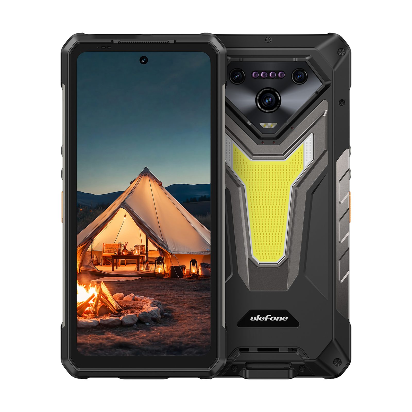 Ulefone Armor 34 Plus Outdoor Smartphone Rugged Smartphone (512 GB Speicherplatz, robust, Nachtsicht- und Unterwasserkamera, LED-Licht)