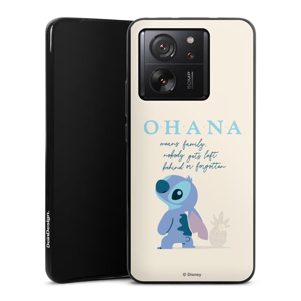 DeinDesign Handyhülle Lilo & Stitch Offizielles Lizenzprodukt Disney Ohana Stitch, Xiaomi 13T Pro Silikon Hülle Bumper Case Handy Schutzhülle