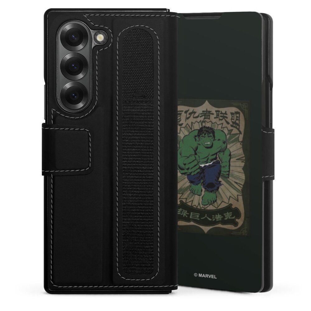 DeinDesign Handyhülle Marvel Hulk Offizielles Lizenzprodukt The Incredible Hulk, Samsung Galaxy Z Fold 6 Hülle Handy Flip Case Wallet Cover