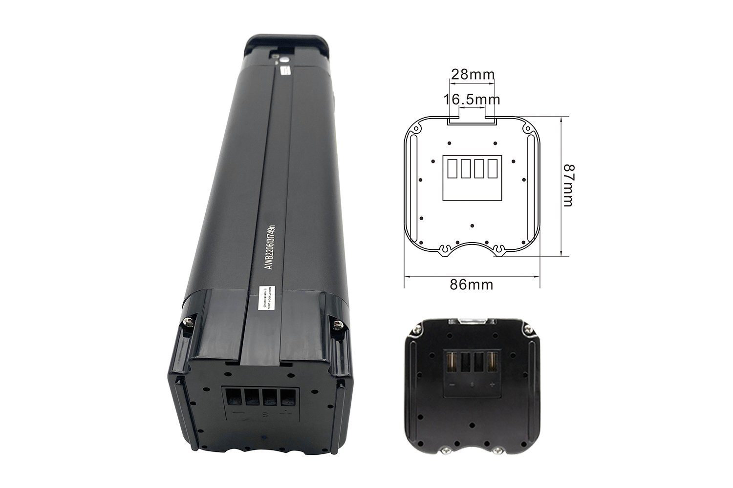 Multitalent für V) RC865, LEB37H187B.34D Sattelstütze mAh PowerSmart Lithium-ion (38cm RC860, (36 13400 E-Bike Elektrofahrrad Telefunken Multitalent 13,4Ah/482,4Wh RC870 Akku Version) Multitalent