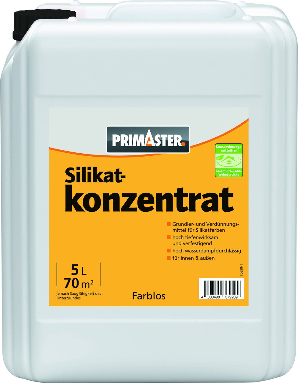 Primaster Wandfarbe Primaster Silikatkonzentrat 5,0 L farblos