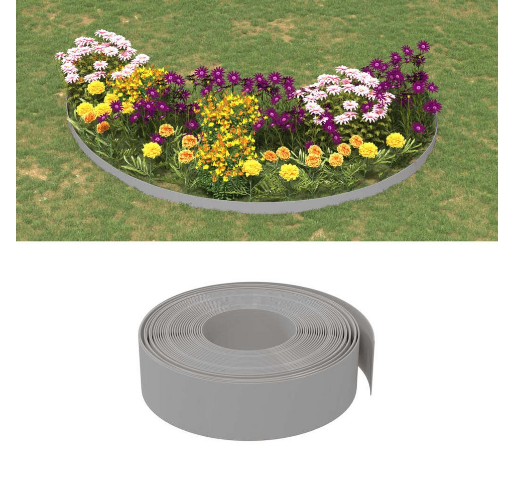 Thumbnail - vidaXL Rasenkante, Beeteinfassung Grau 10 m 15 cm Polyethylen
