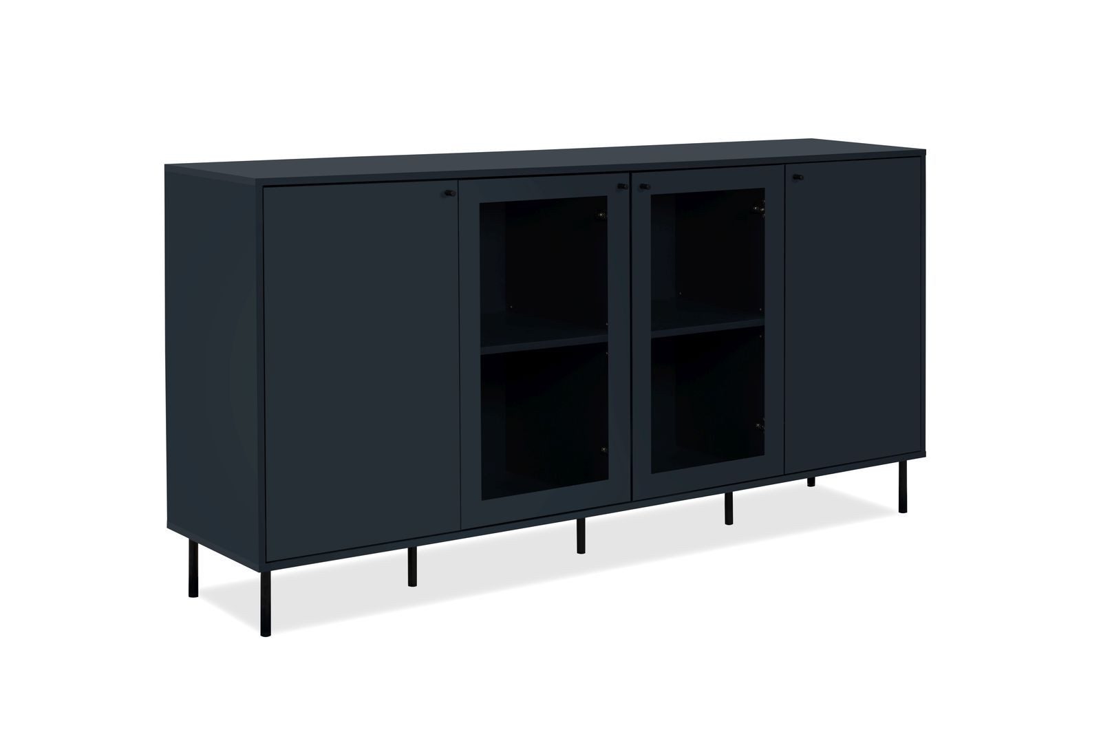 möbelvita Sideboard Sideboard Miami 51A in Navy blau günstig online kaufen