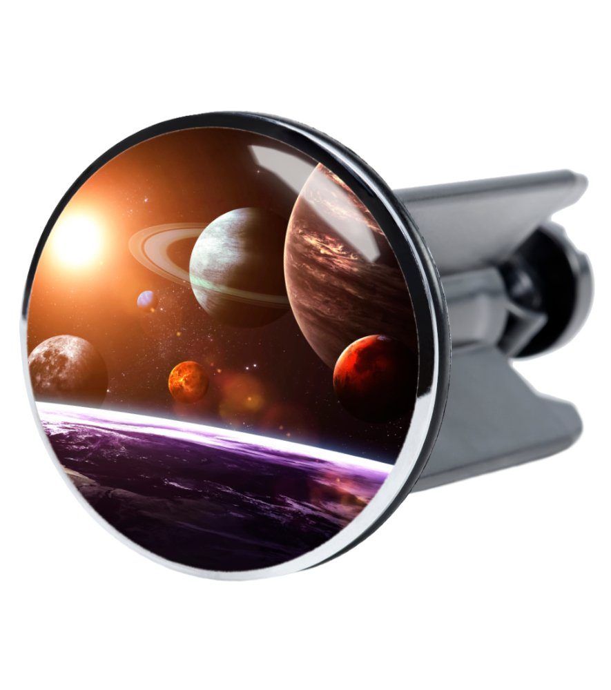 Sanilo Waschbeckenstöpsel Planeten, Ø 4.0 cm, hochwertig, universell, mit Motiv, 100% wasserdicht