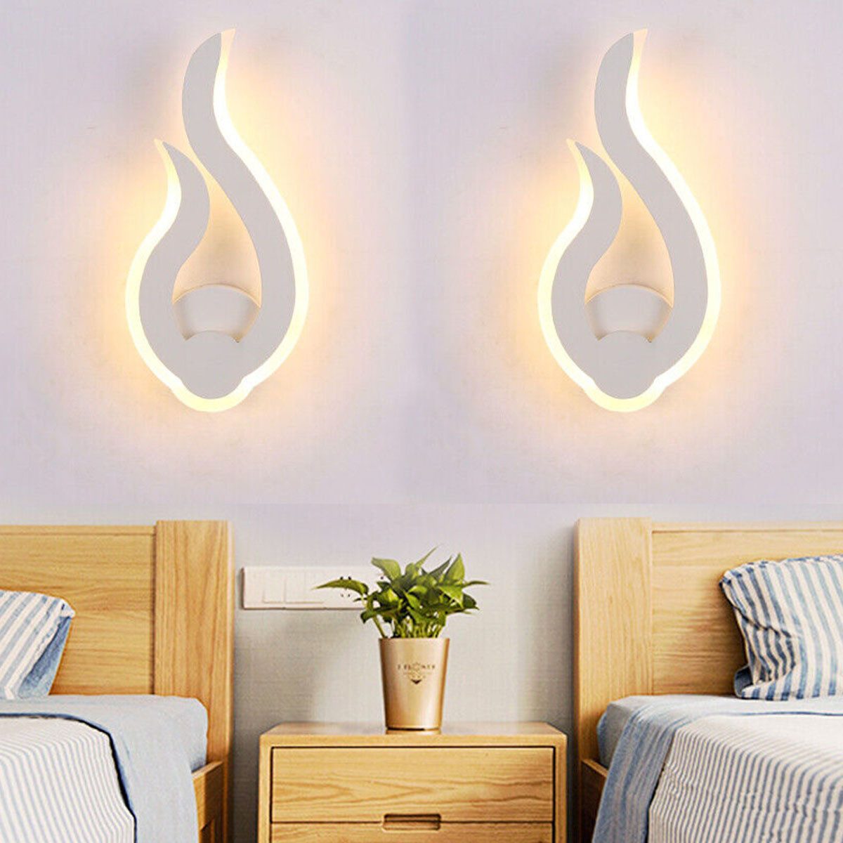 oyajia Wandleuchte Fackel Design LED Wandleuchte günstig online kaufen