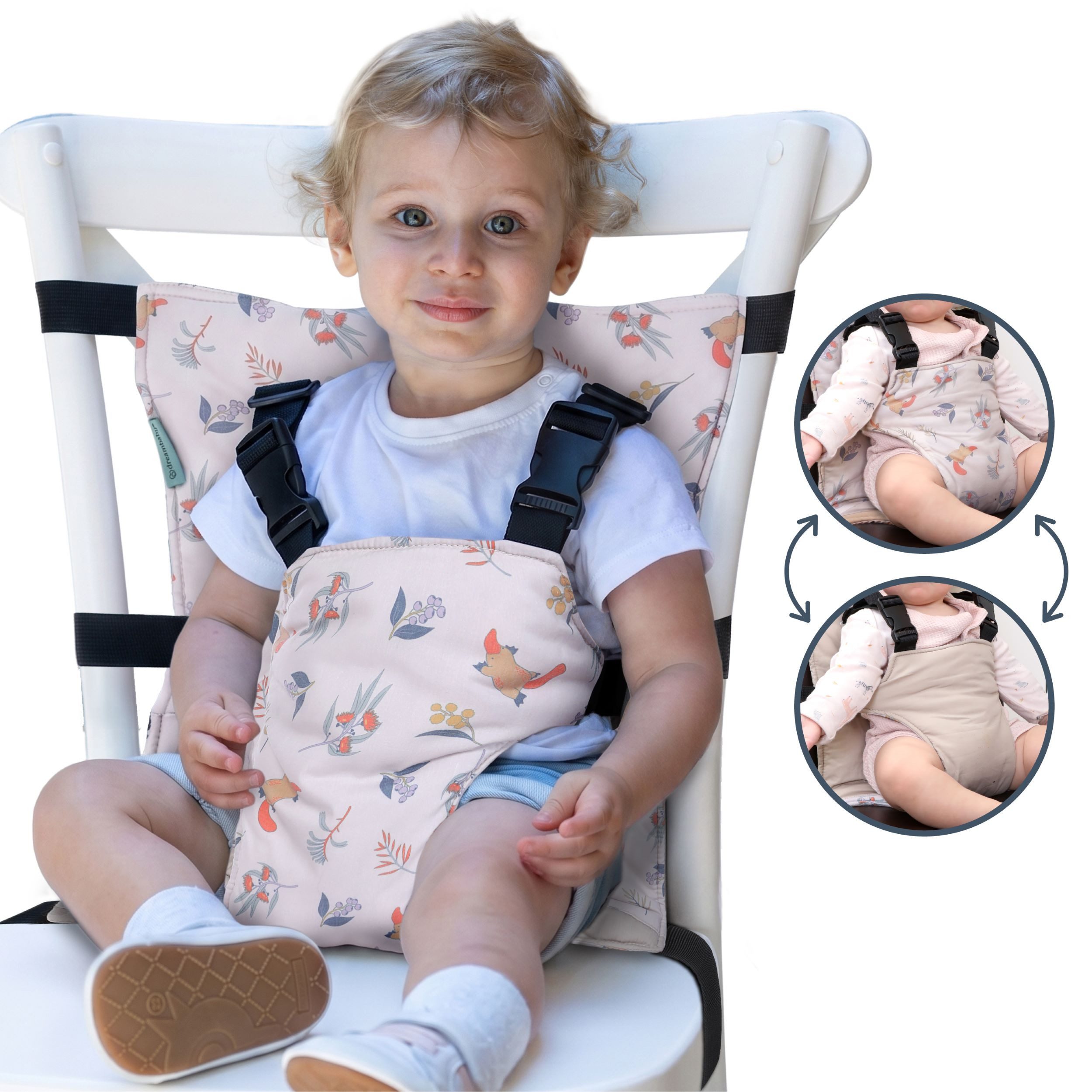 Dreambaby Kindersitzerhöhung Sitzerhöhung tragbar ab 6 Monate für Stühle, belastbar bis 23 kg, ab: 6 Monate, bis: 18 Monate, leicht zu transportieren, sicher und stabil