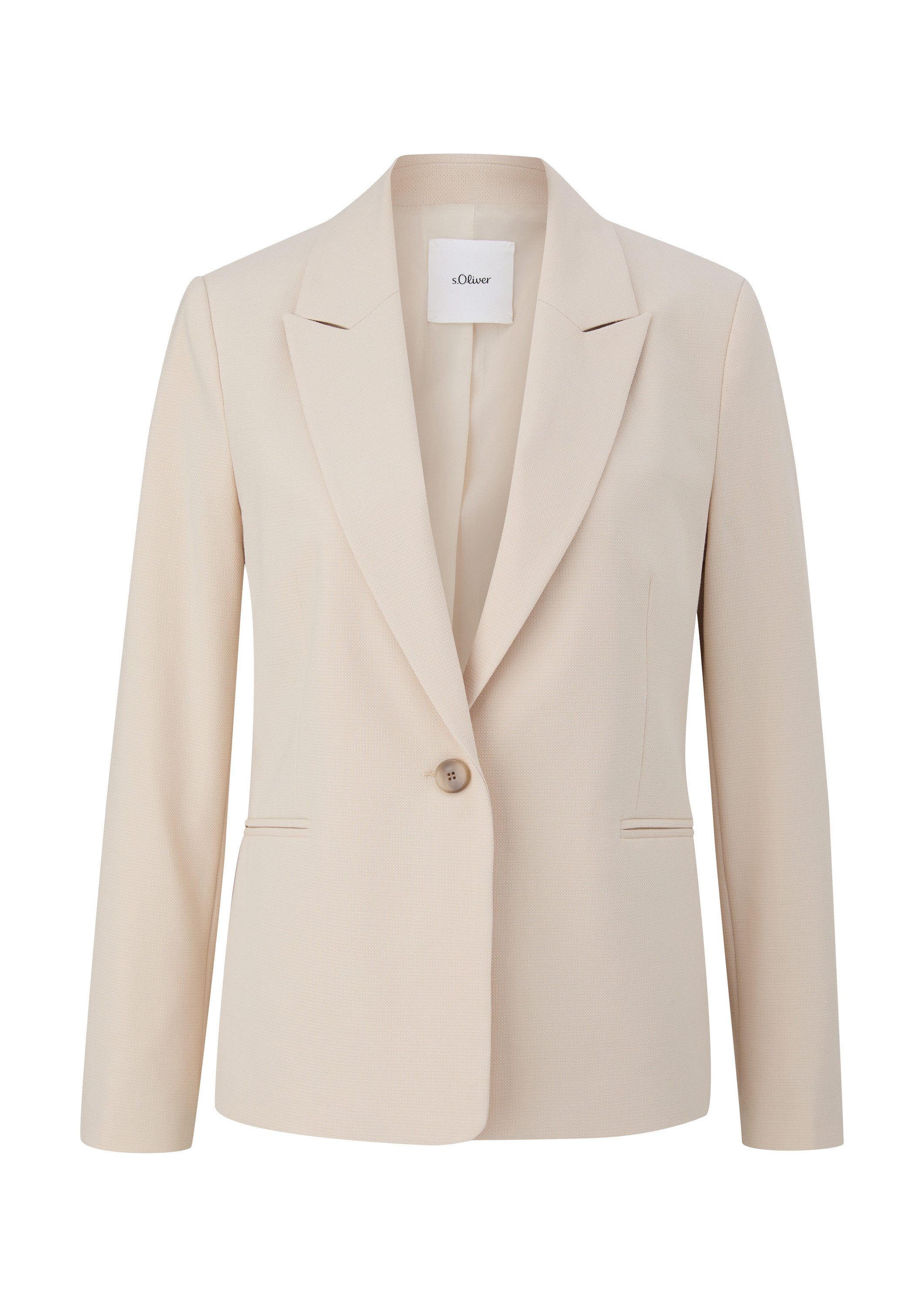s.Oliver Jackenblazer Indoor-Blazer Blazer mit Paspeltaschen