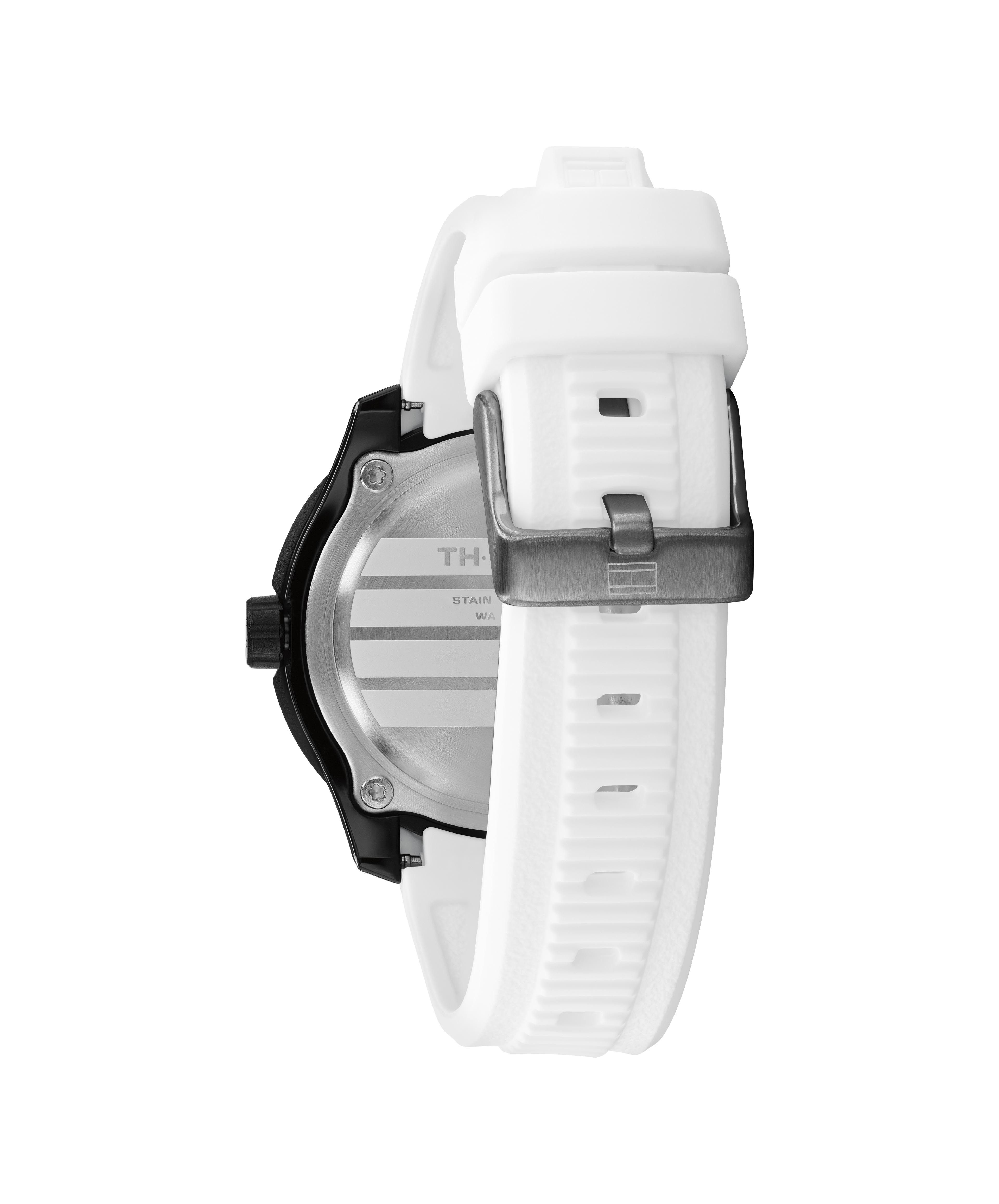 Tommy Hilfiger Quarzuhr TH-REGATTA 1720060, Armbanduhr, Damenuhr, Herrenuhr, Silikonarmband, analog, Stoppfunktion