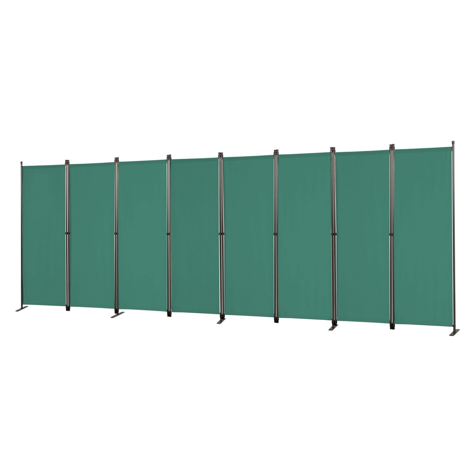 Angel Living Senkrechtmarkise 8‑teilig faltbarer Raumteiler Freistehend, 448 x 165 x 22 cm (8-St) Sichtschutzwand Stellwand Trennwand für Büro, Schlafzimmer & Garten