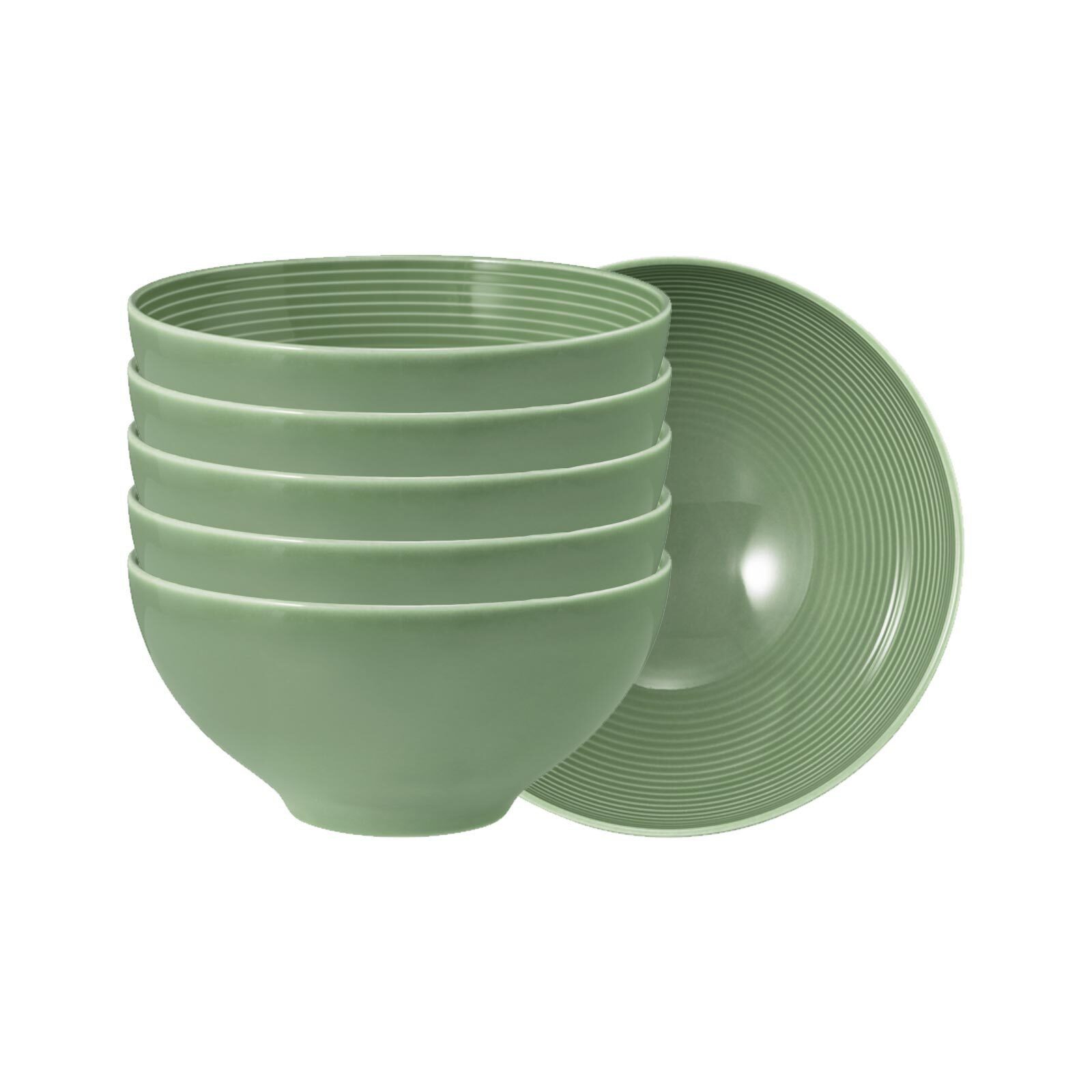 Seltmann Weiden Schale Beat Color Glaze Müslischalen ø 15,7 cm 6er Set, Porzellan, (6 Schalen, 6-tlg)