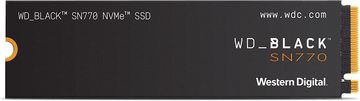 WD_Black SN770 NVMe Gaming-SSD (250 GB) 5150 MB/S Lesegeschwindigkeit, 4900 MB/S Schreibgeschwindigkeit, Formfaktor: M.2 2280