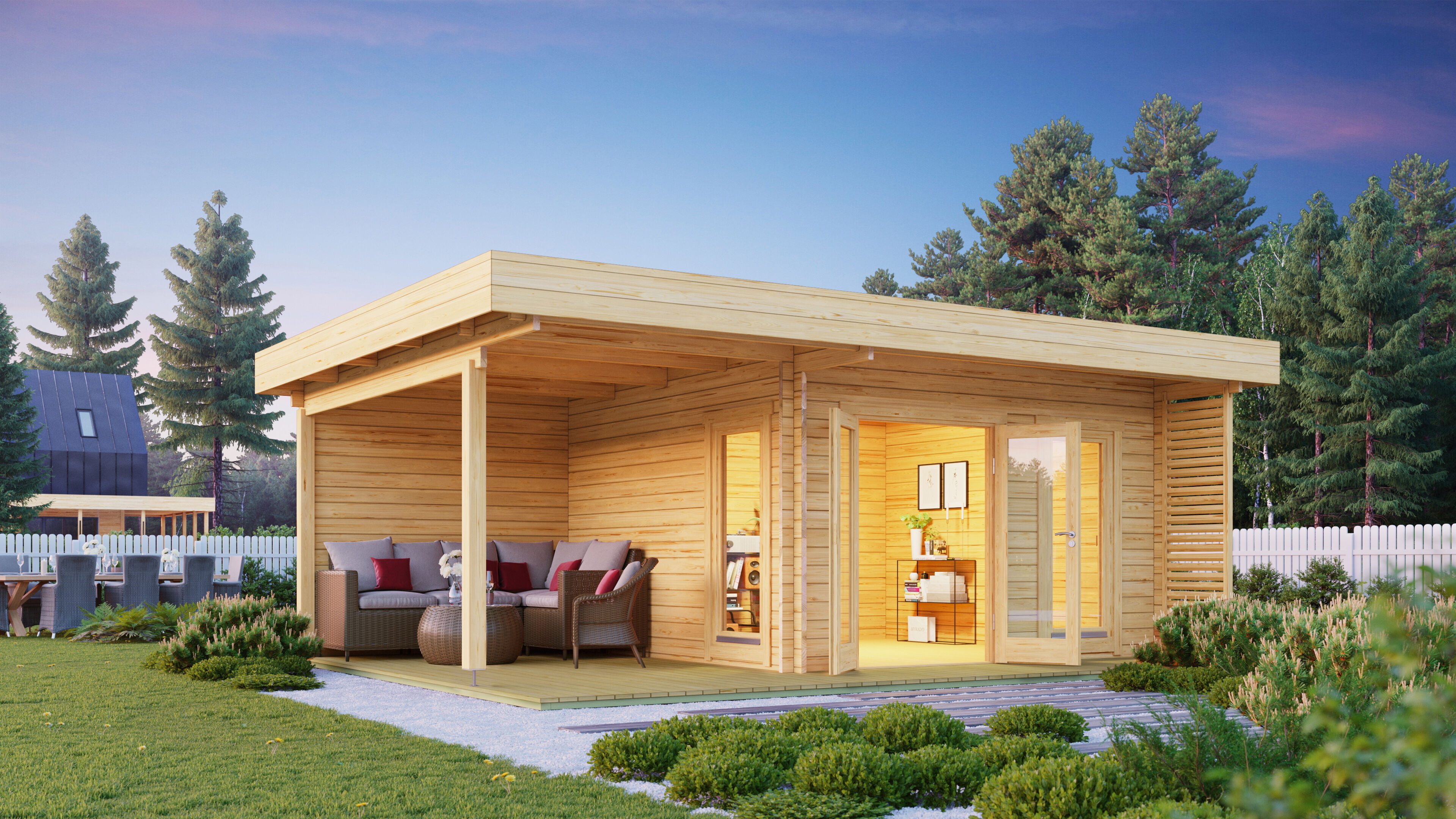 Fjordholz Gartenhaus Petra 44 D