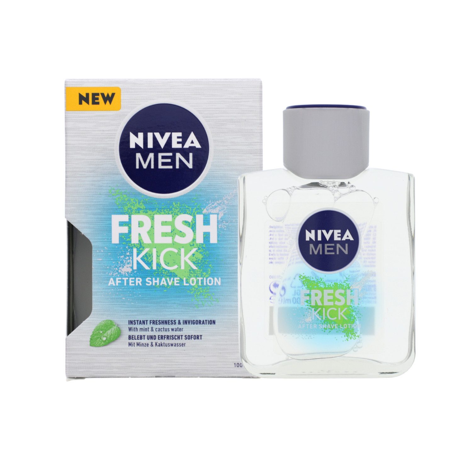 After-Shave NIVEA MEN Fresh Kick After Shave Lotion mit Minze und Kaktuswasser Ra