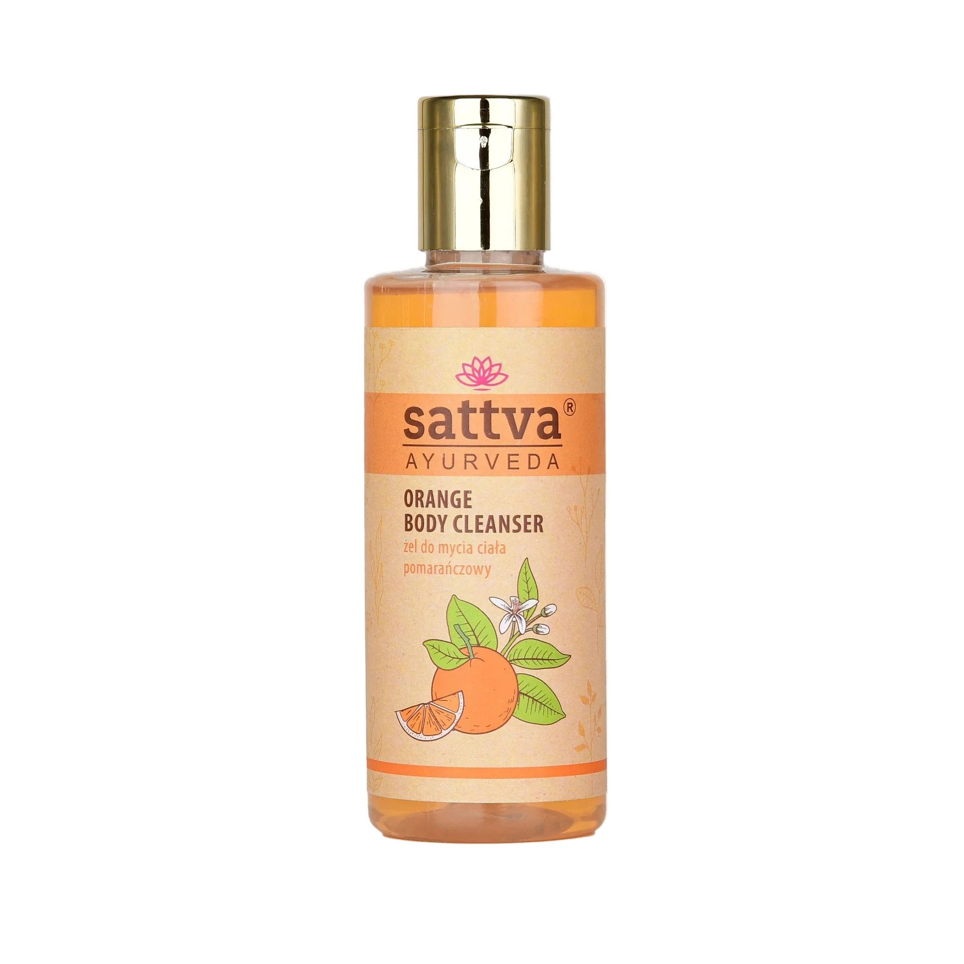 Sattva Duschgel Body Wash Körperwaschgel Orange 210ml